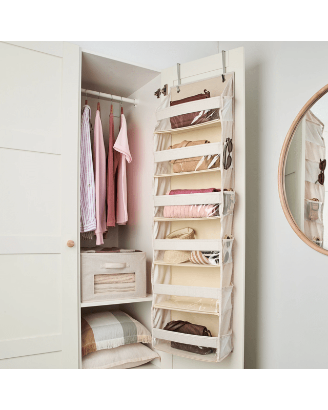 Linen Look Over the Door Organiser- B