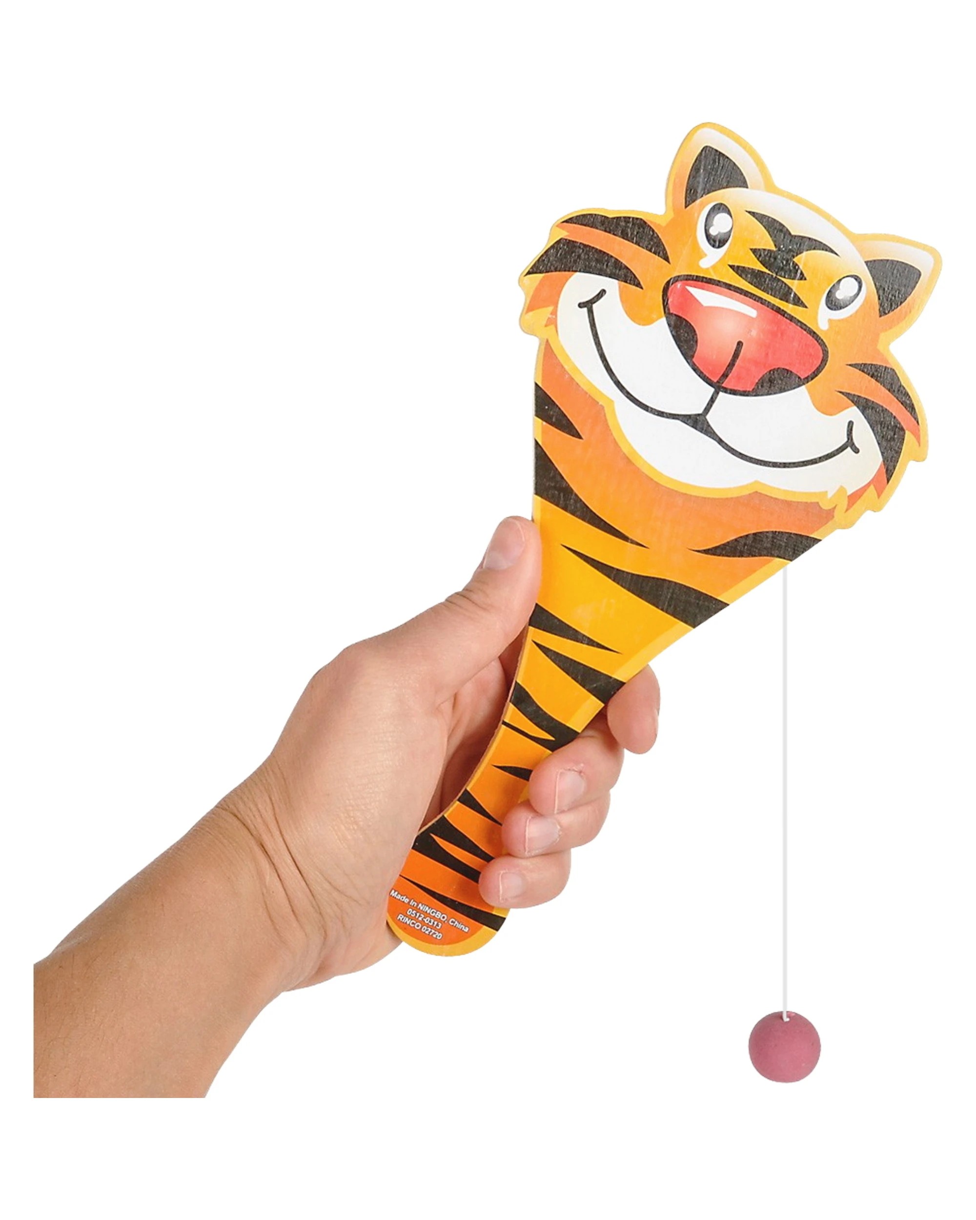 2 Partyrama Zoo Animal Wooden Paddleball Toys Pack of 12, 2 of 2