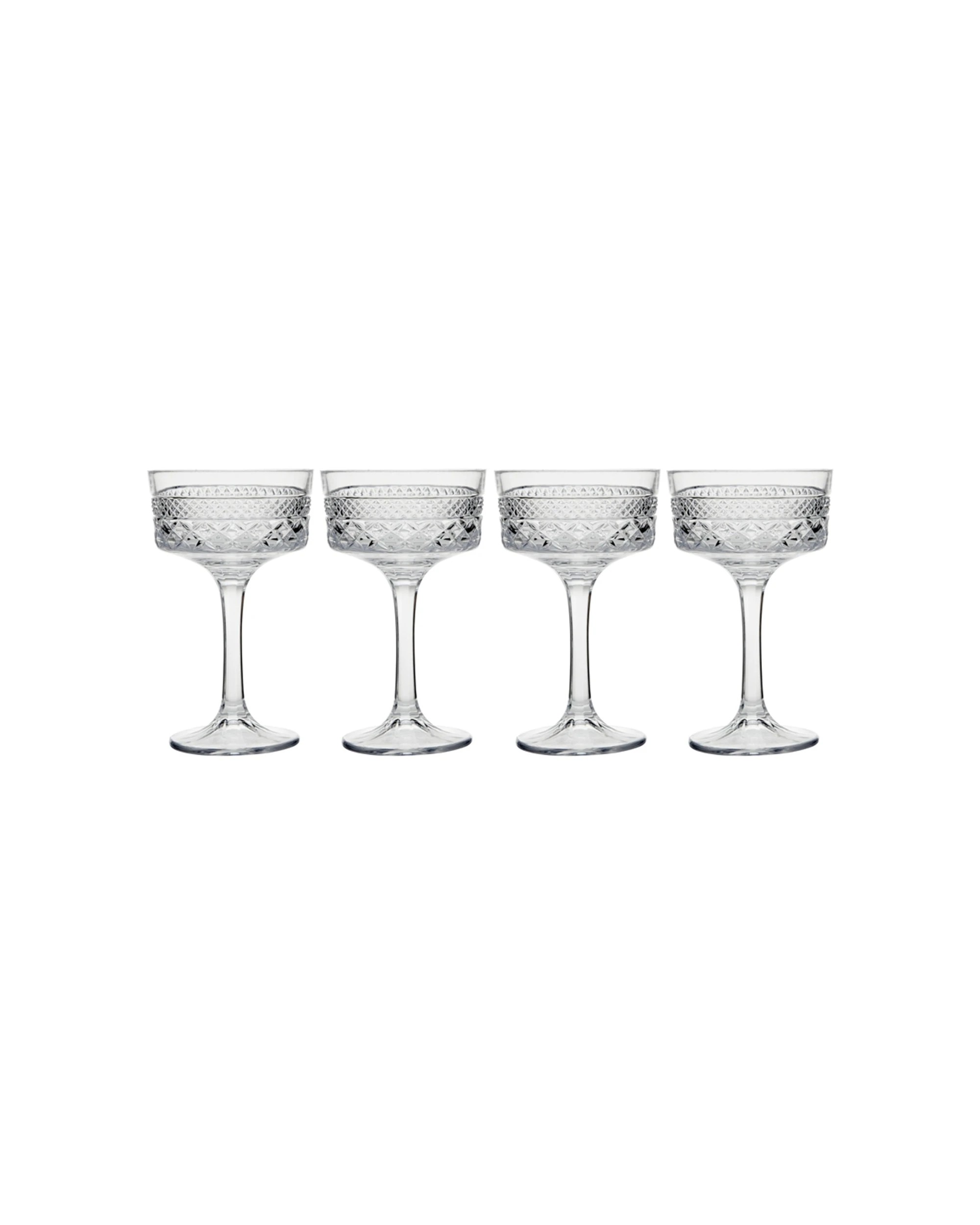 1 Maxwell & Williams Pack Of 4 Speakeasy Coupe High Quality Glasses 280ml
 - Plain, 1 of 3