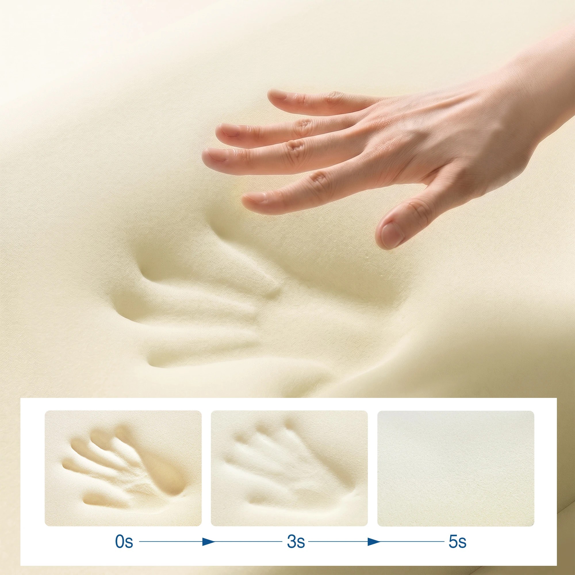 6 RoomSense Cooling Memory Foam Pillows Solid Core Bed Pillows Set of 2 - Multi, 6 of 8