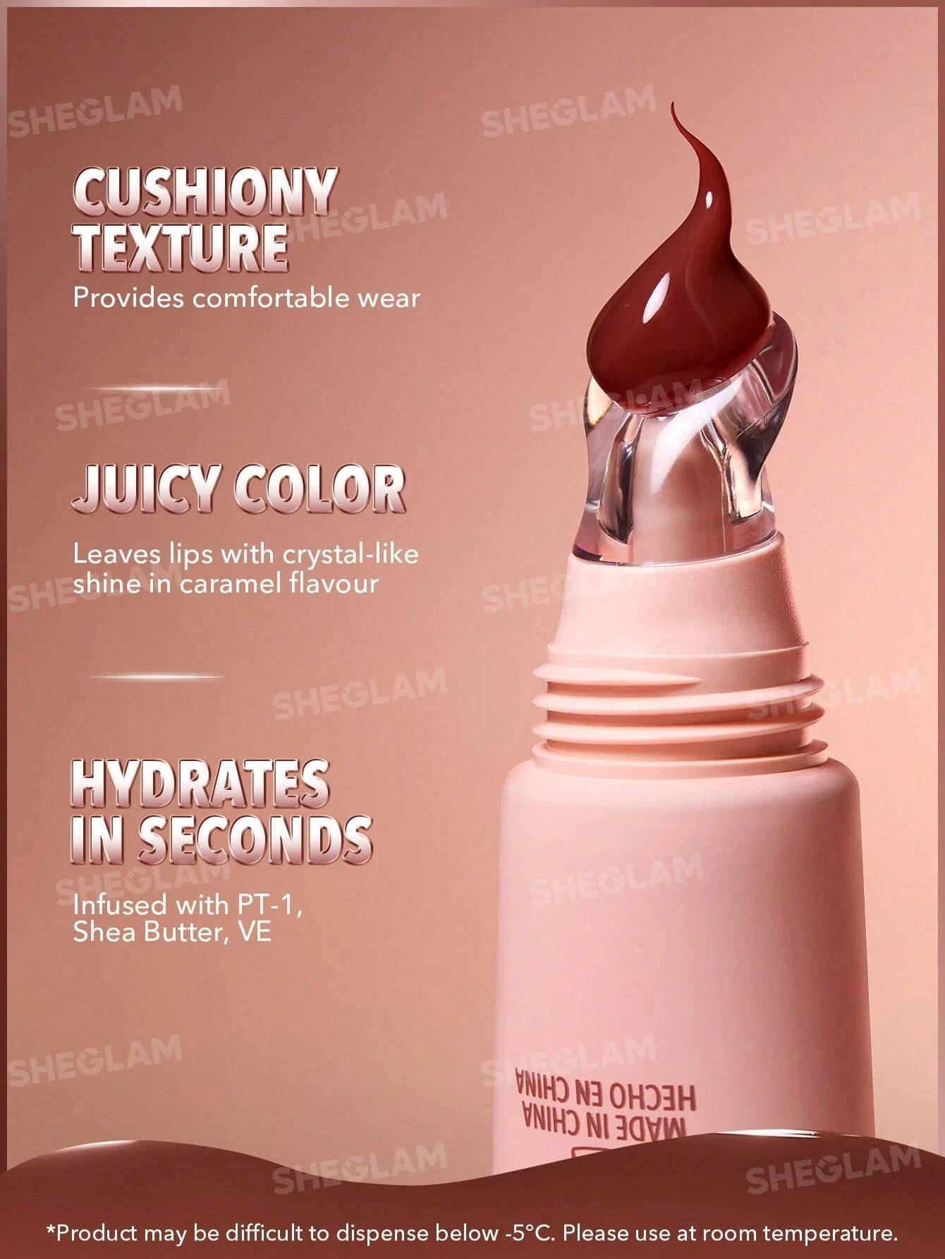 3 SHEGLAM Crystal Glaze Moisturizing Lip Care - Cocoa Cookie, 3 of 5