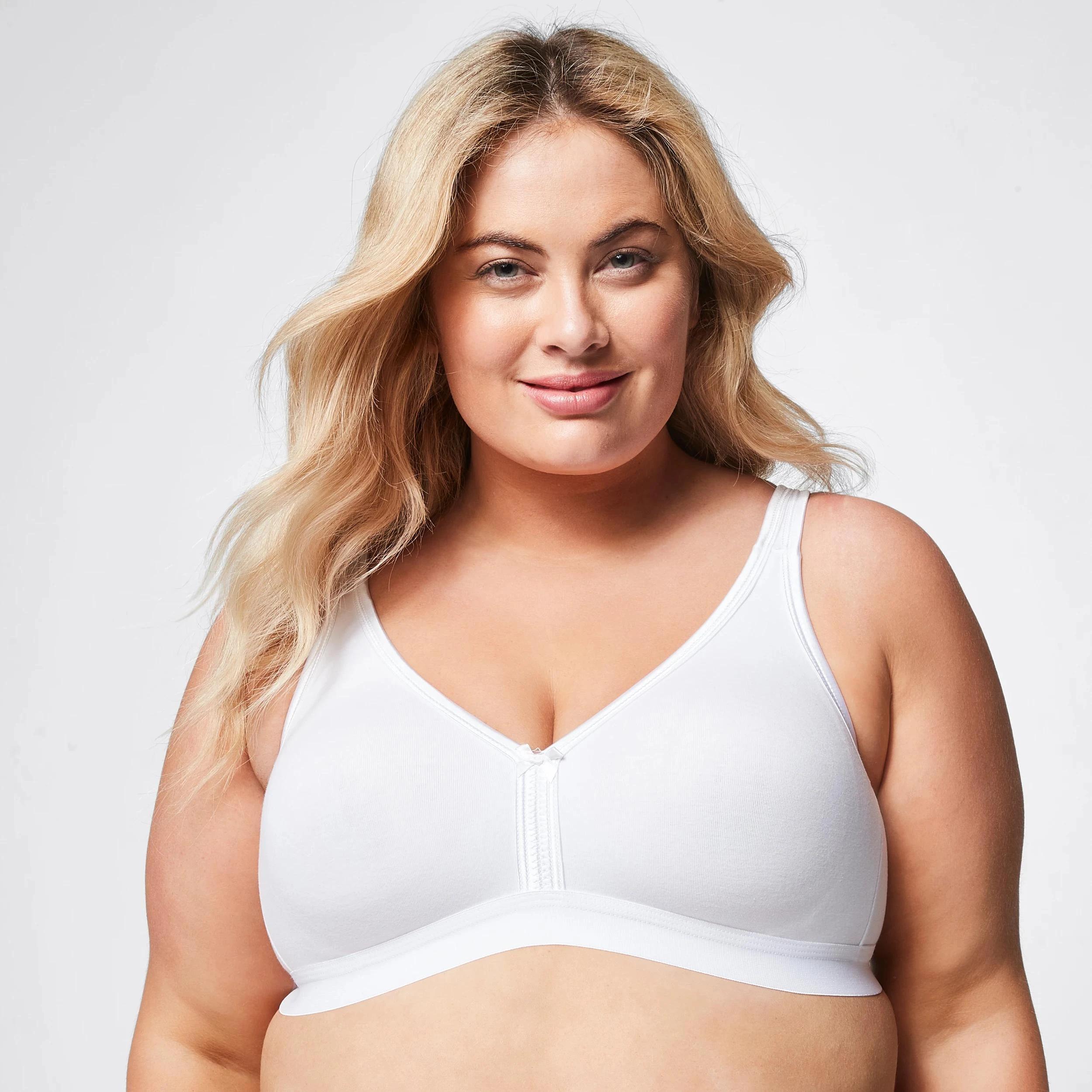 4 Target Woman Plus Size Lucy Australian Cotton Blend Moulded Wirefree Bra WHITE, 4 of 8