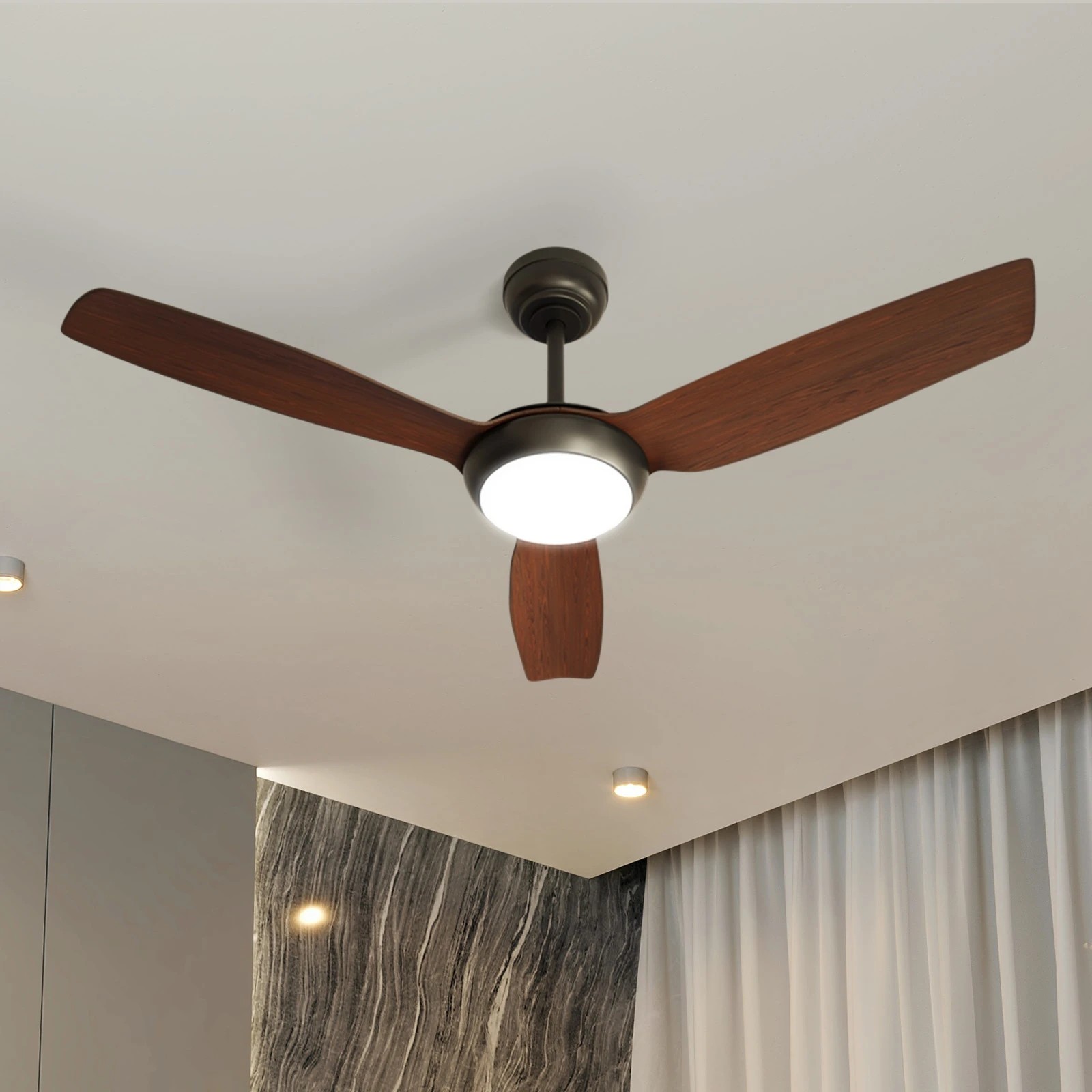 3 Vevare 52" Ceiling Fan DC Motor with LED Light & Remote Control, 3 of 10