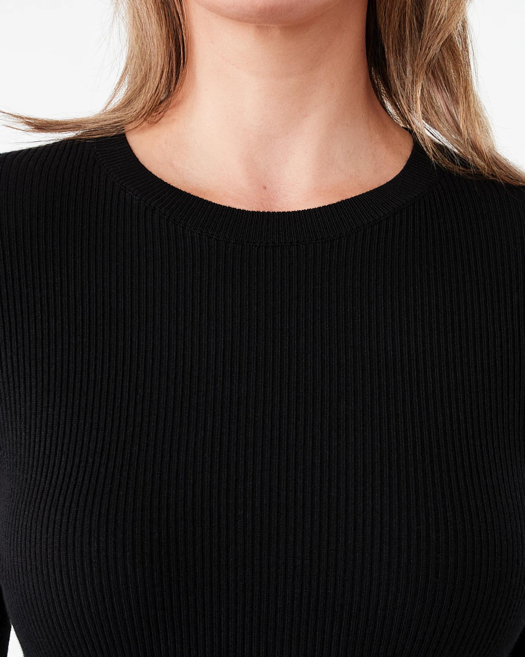 4 Long Sleeve Frill Top Black, 4 of 6