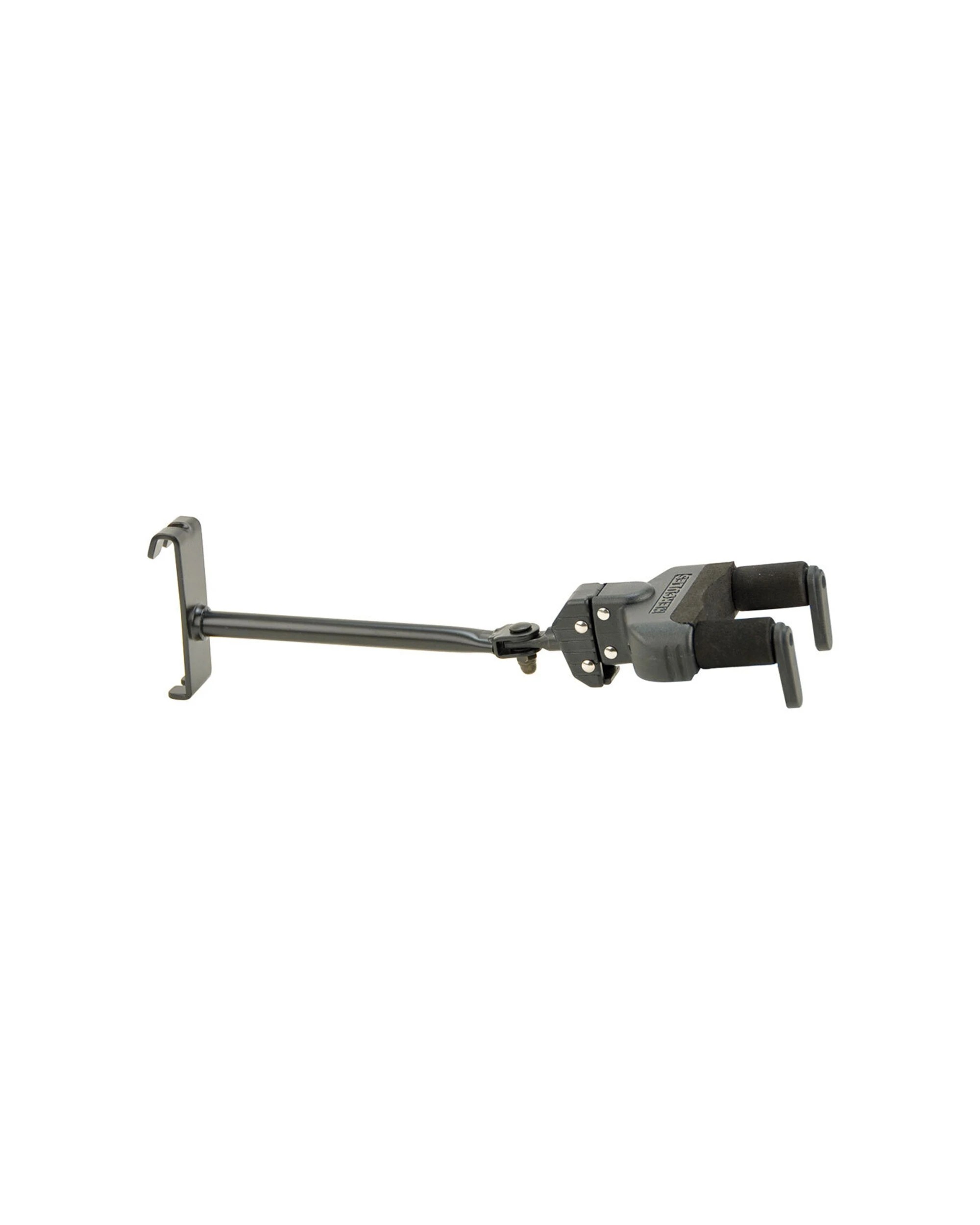 1 Hercules Gridwall Hanger Wall Mount & Auto Grip Holder For Electric Guitar - Black, 1 of 2