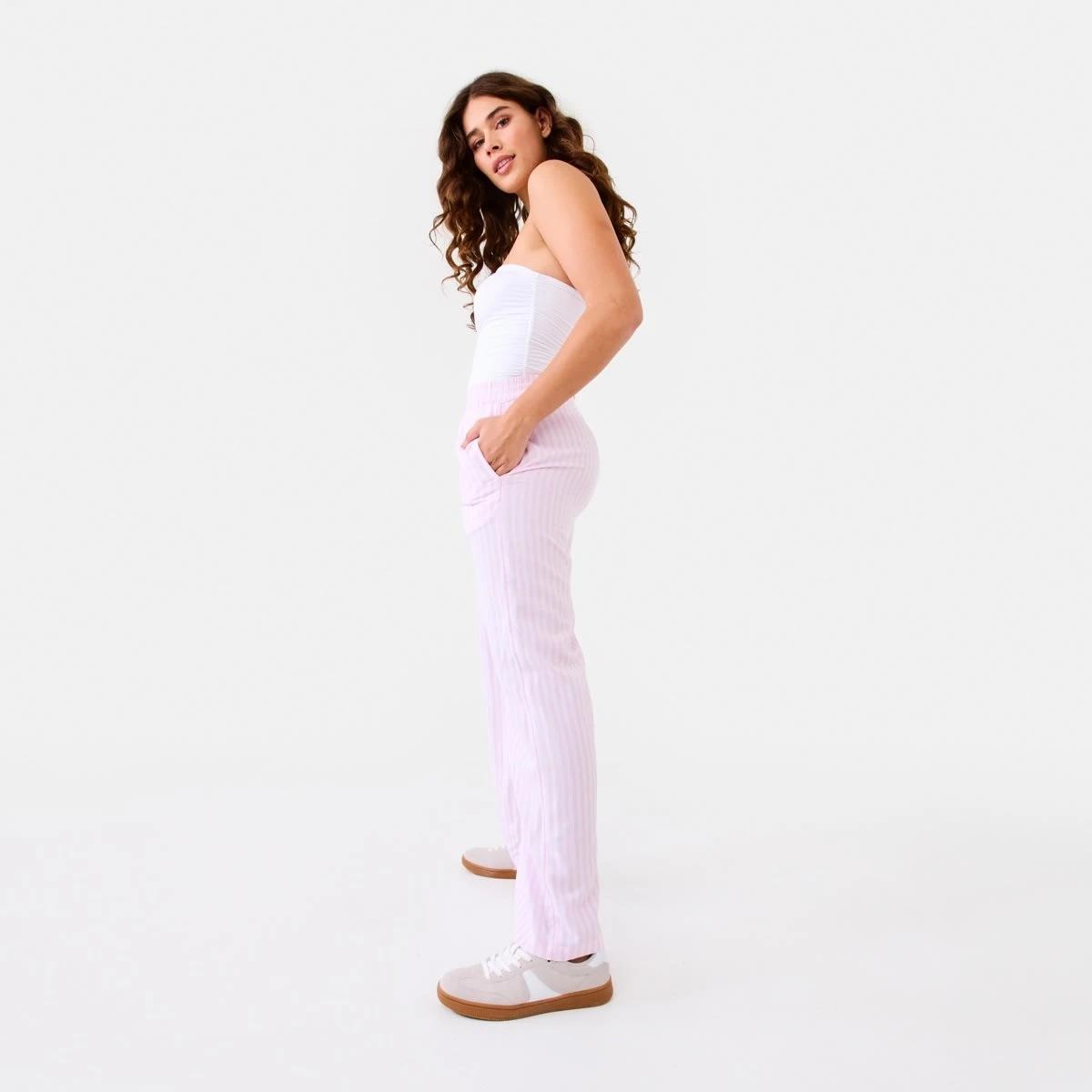 5 Relaxed Pants Pink Strp, 5 of 9