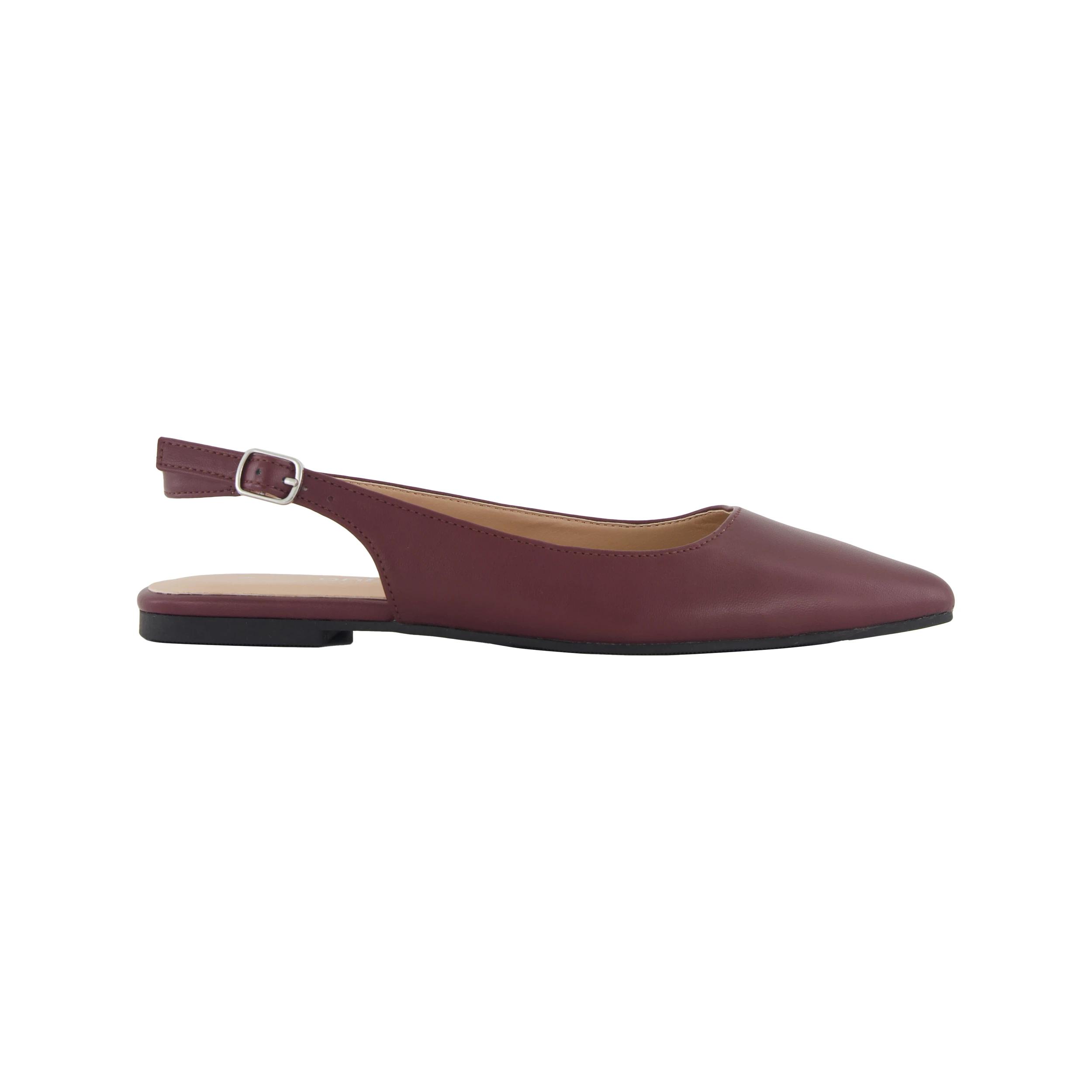 1 Point Toe Ballet Slingback Flats DEEP BURGUNDY, 1 of 3