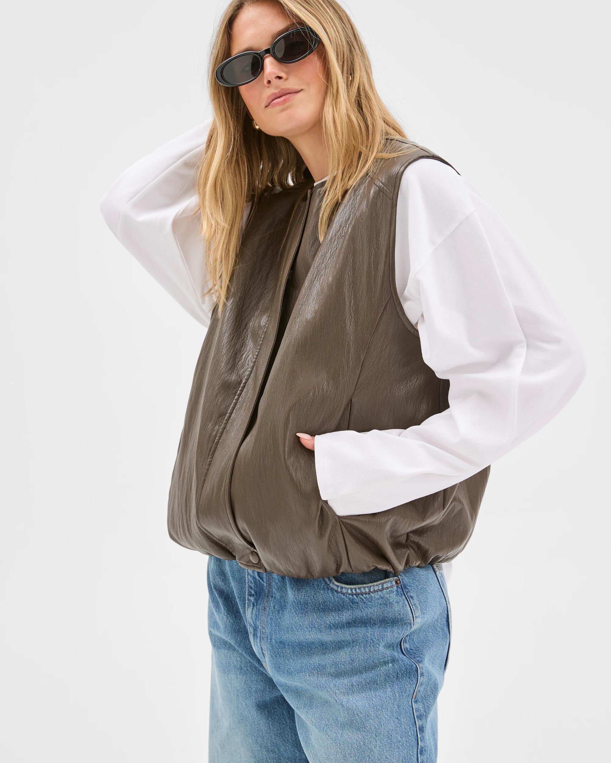 4 Lily Loves PU Vest JUNIPER, 4 of 7