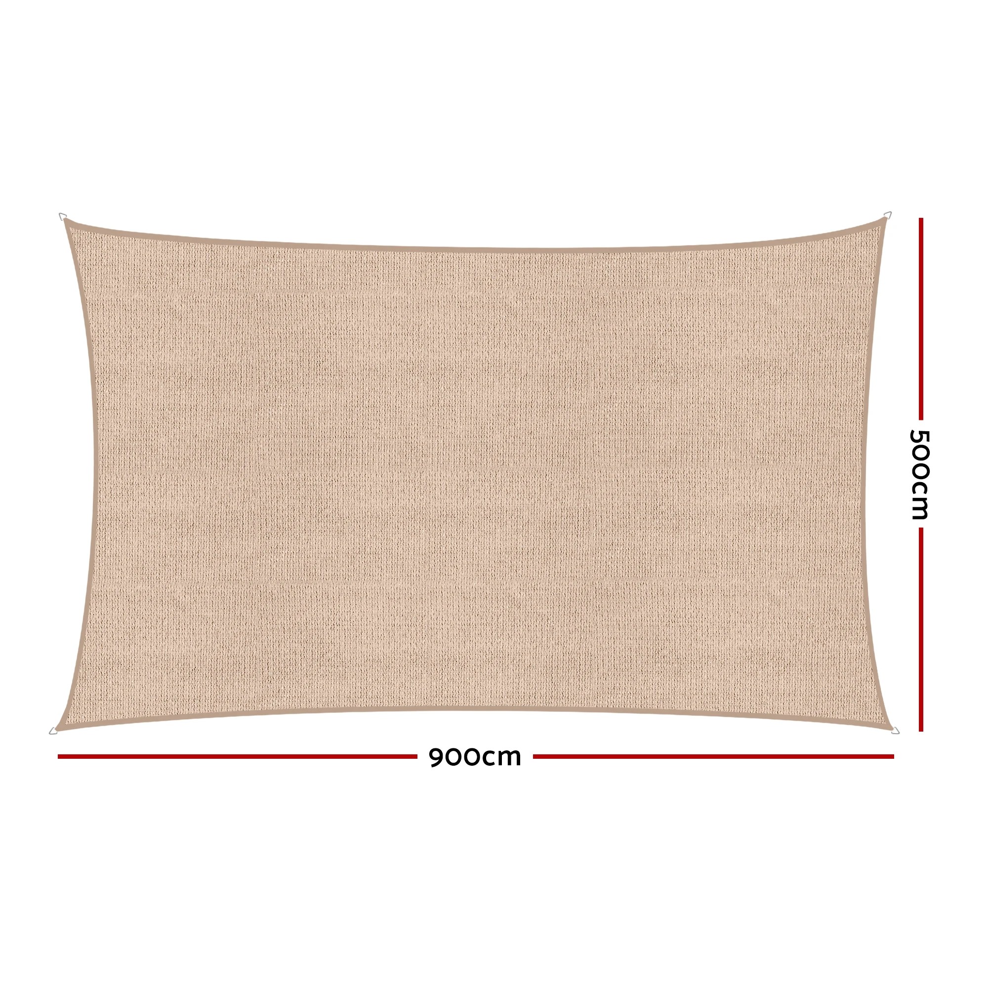3 Instahut Sun Shade Sail Cloth 98% UV Block Outdoor Canopy Rectangle 5X9M - Blue, 3 of 9