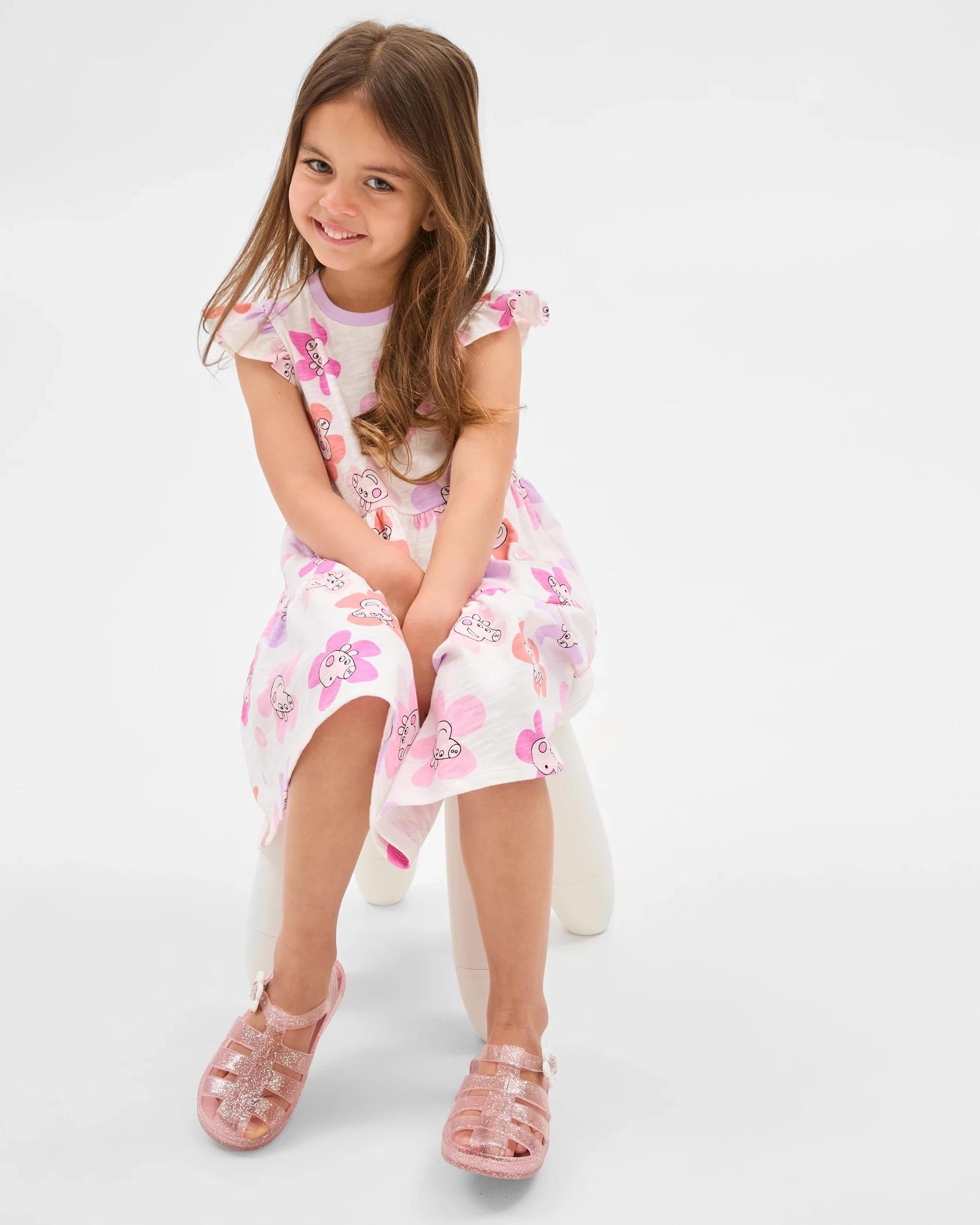 1 Peppa Pig Australian Cotton Dress WHITE, 1 of 7