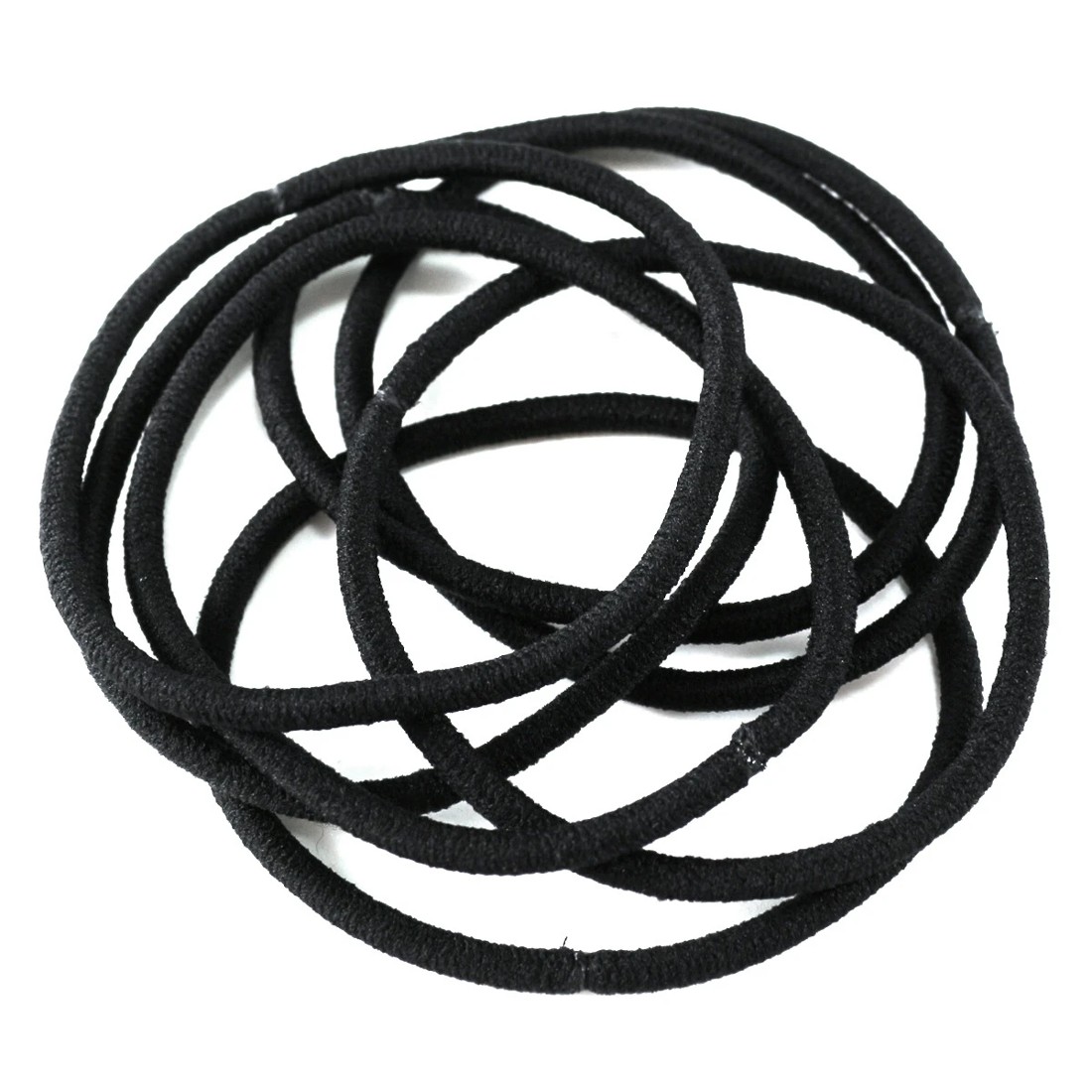 1 8 Pack Black Thick Super Stretchy Elastics, 1 of 1