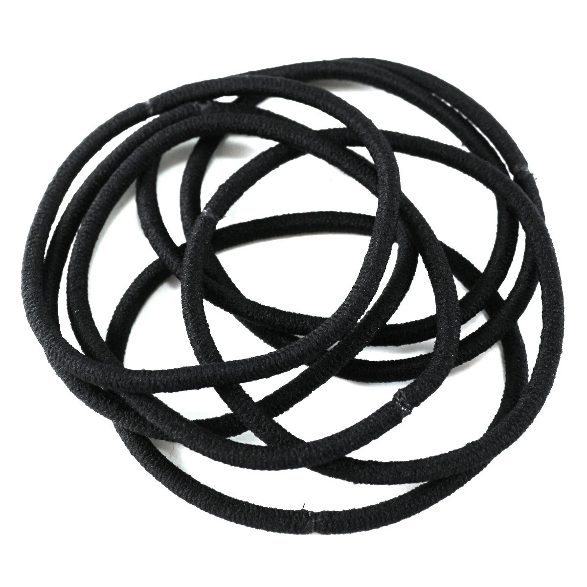 1 8 Pack Black Thick Super Stretchy Elastics, 1 of 1