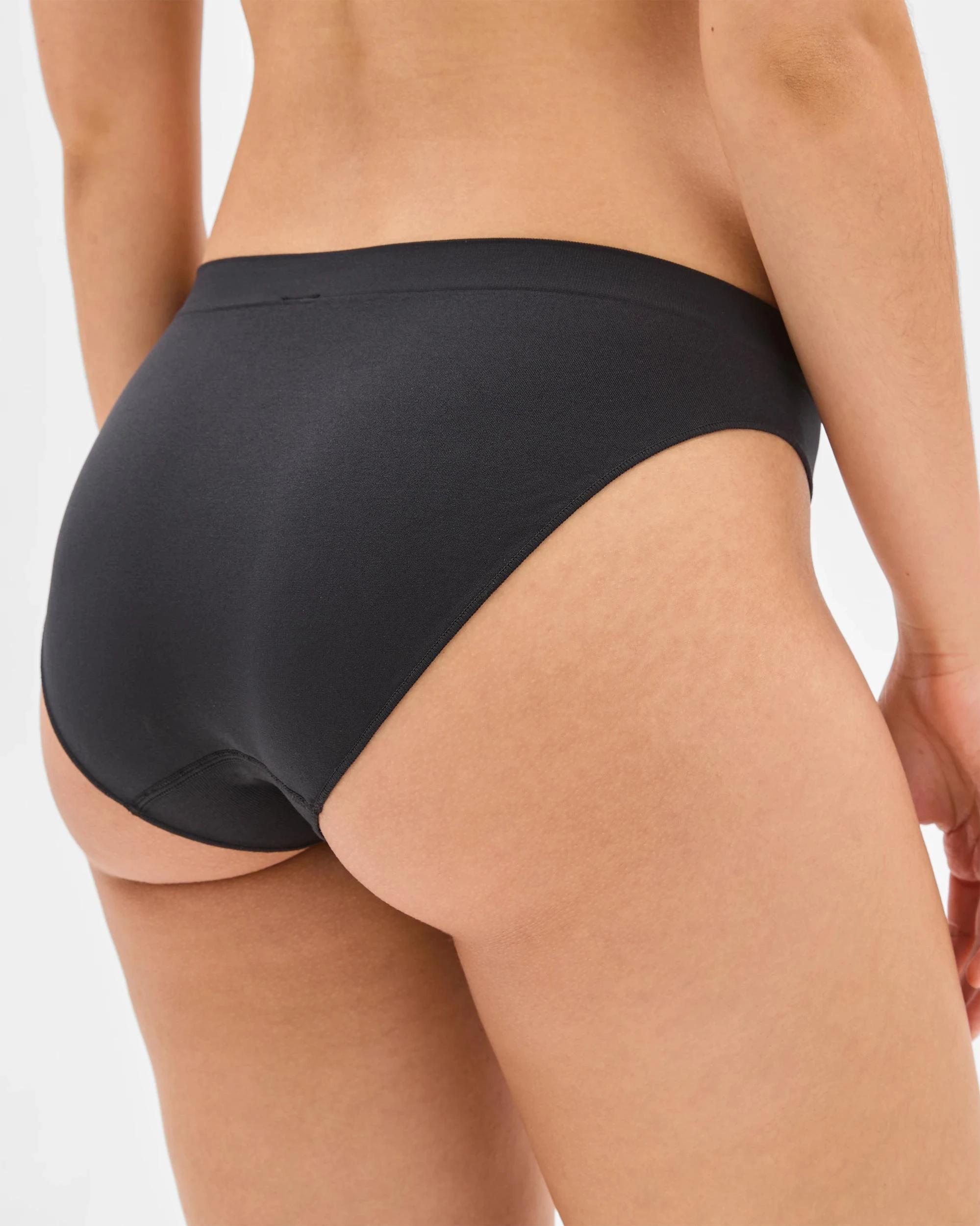 4 Lily Loves 2 Pack Seamfree Embossed Bikini Briefs - Lily Love BLACK / GREY MARLE, 4 of 5