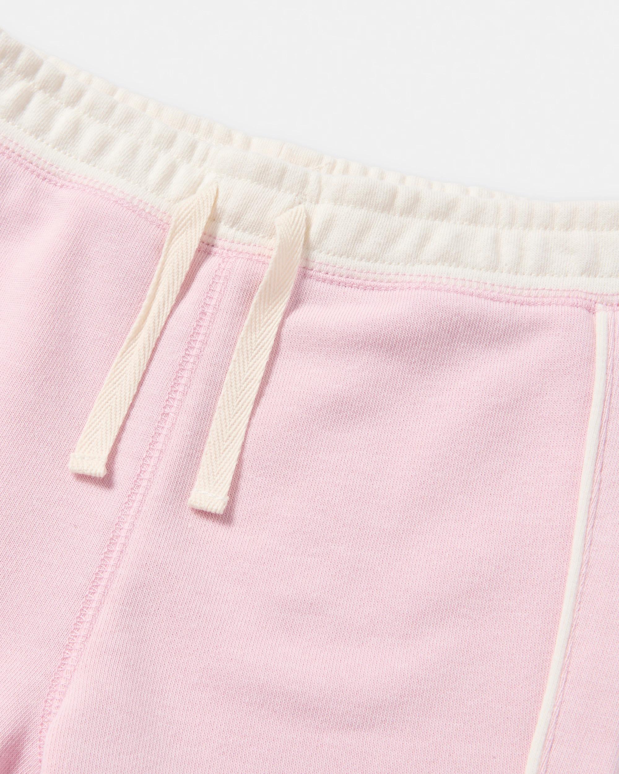 3 Australian Cotton Sporty Terry Shorts Pnk Heart, 3 of 4
