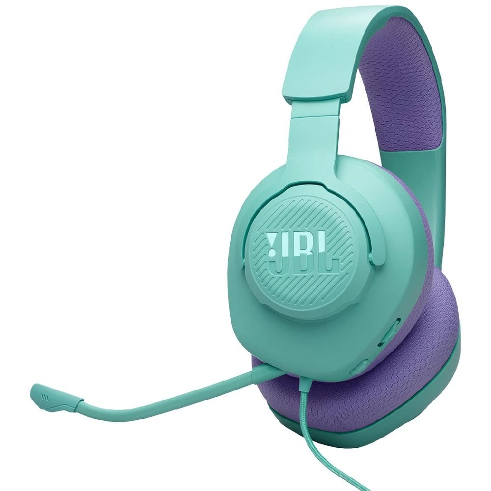 1 JBL Quantum 100 Headset Cyan, 1 of 10