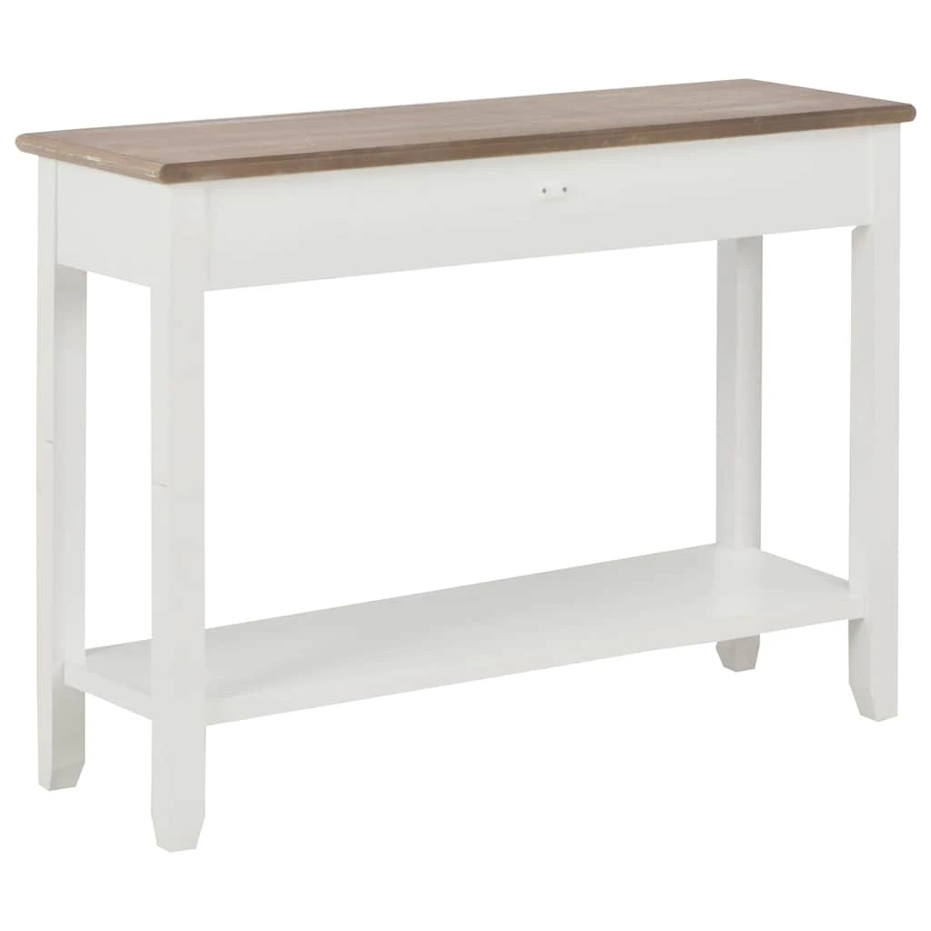 4 vidaXL Console table Ample Storage - White, 4 of 10