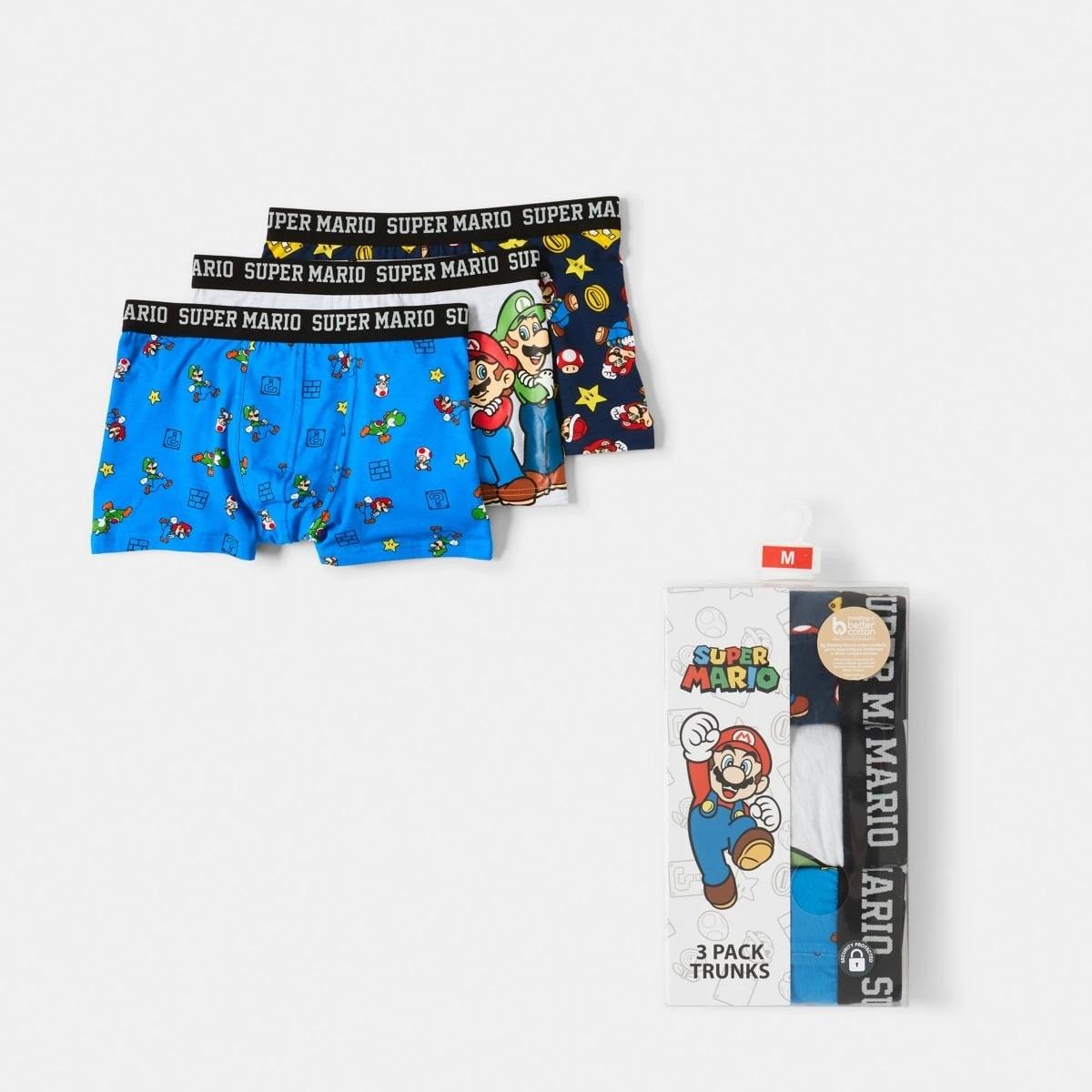 1 3 Pack Super Mario License Trunks Mario, 1 of 10