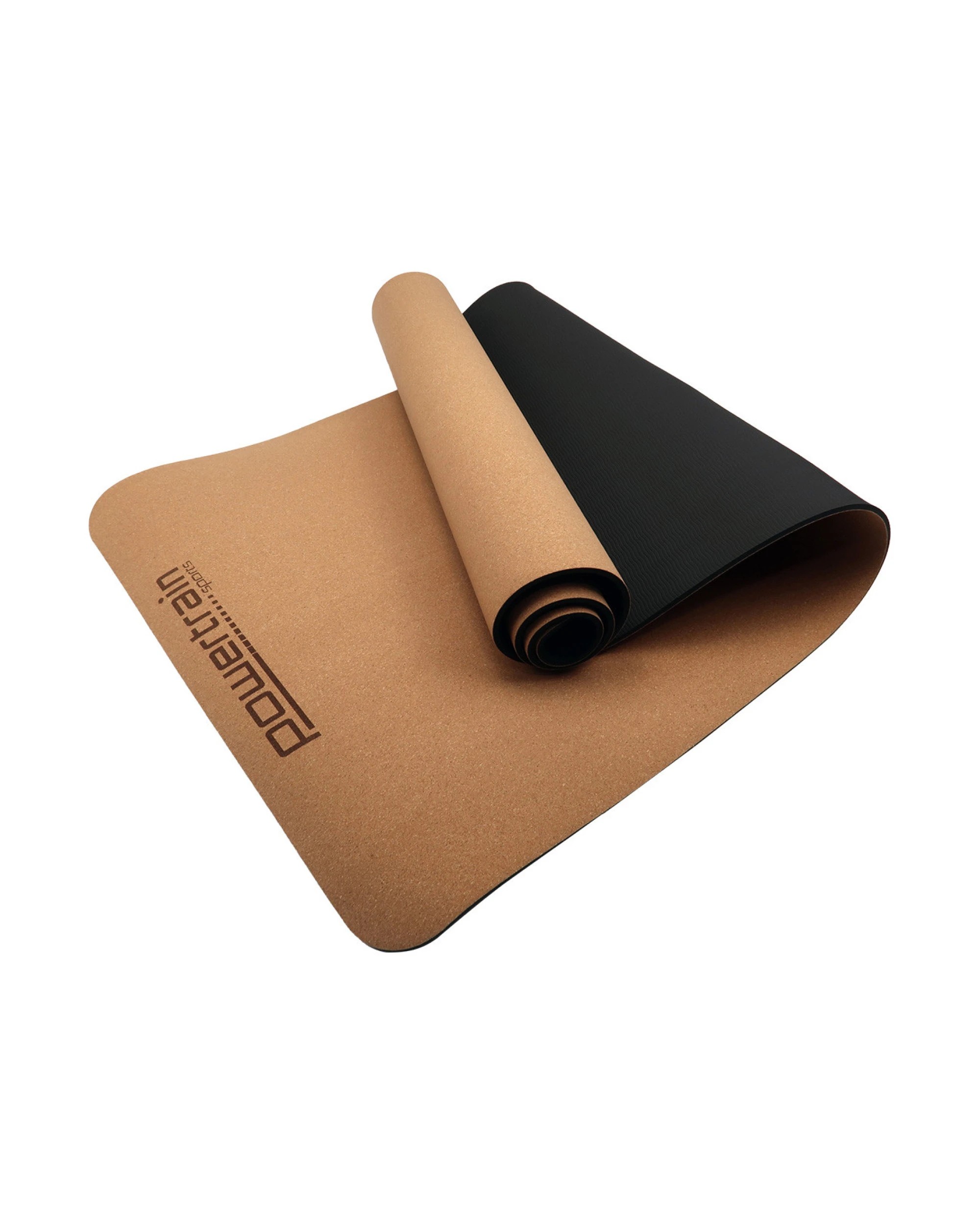 1 Powertrain Cork Yoga Mat with Carry Straps - Plain, 1 of 6