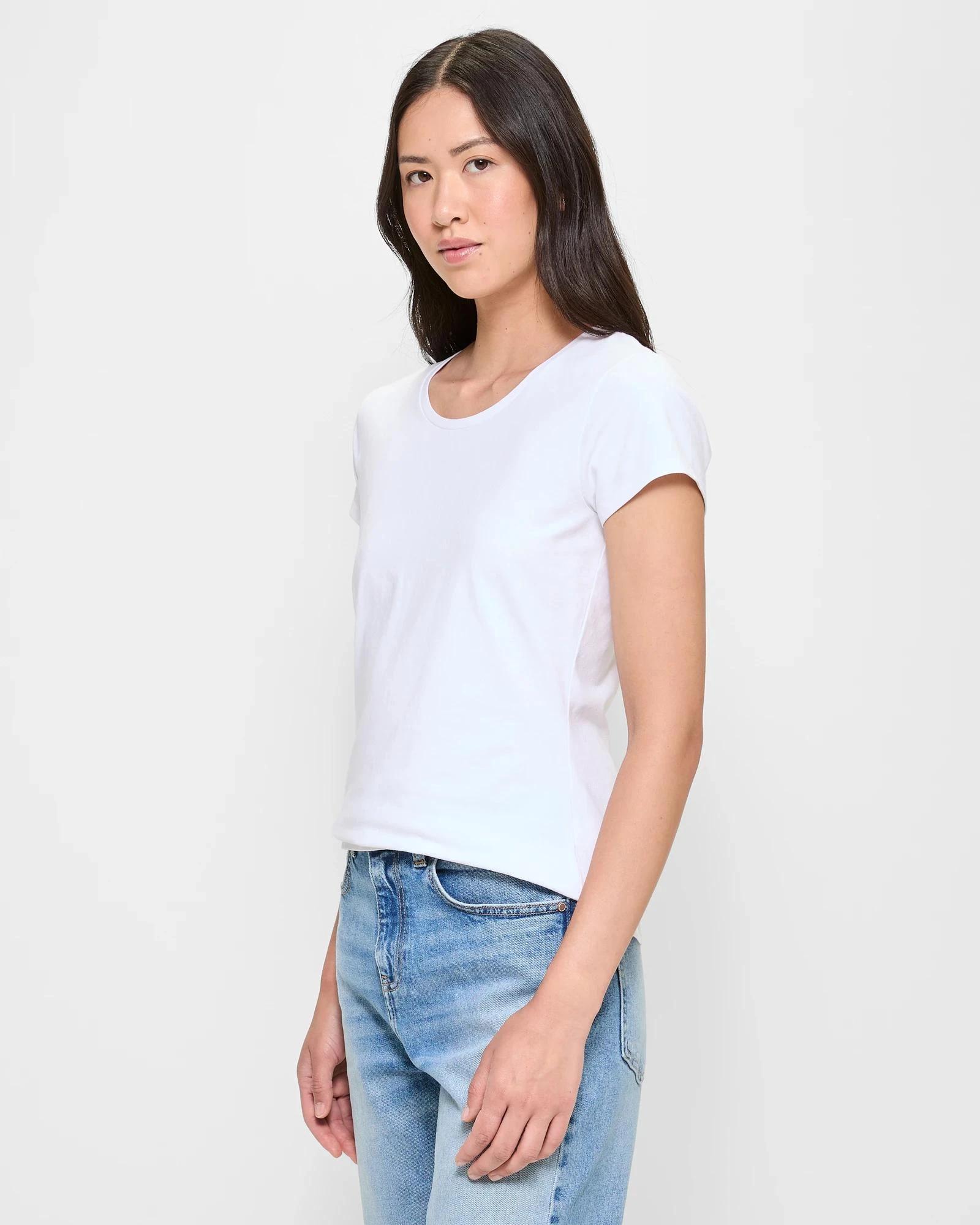 3 Target Australian Cotton Crew T-Shirt TRUE WHITE, 3 of 5