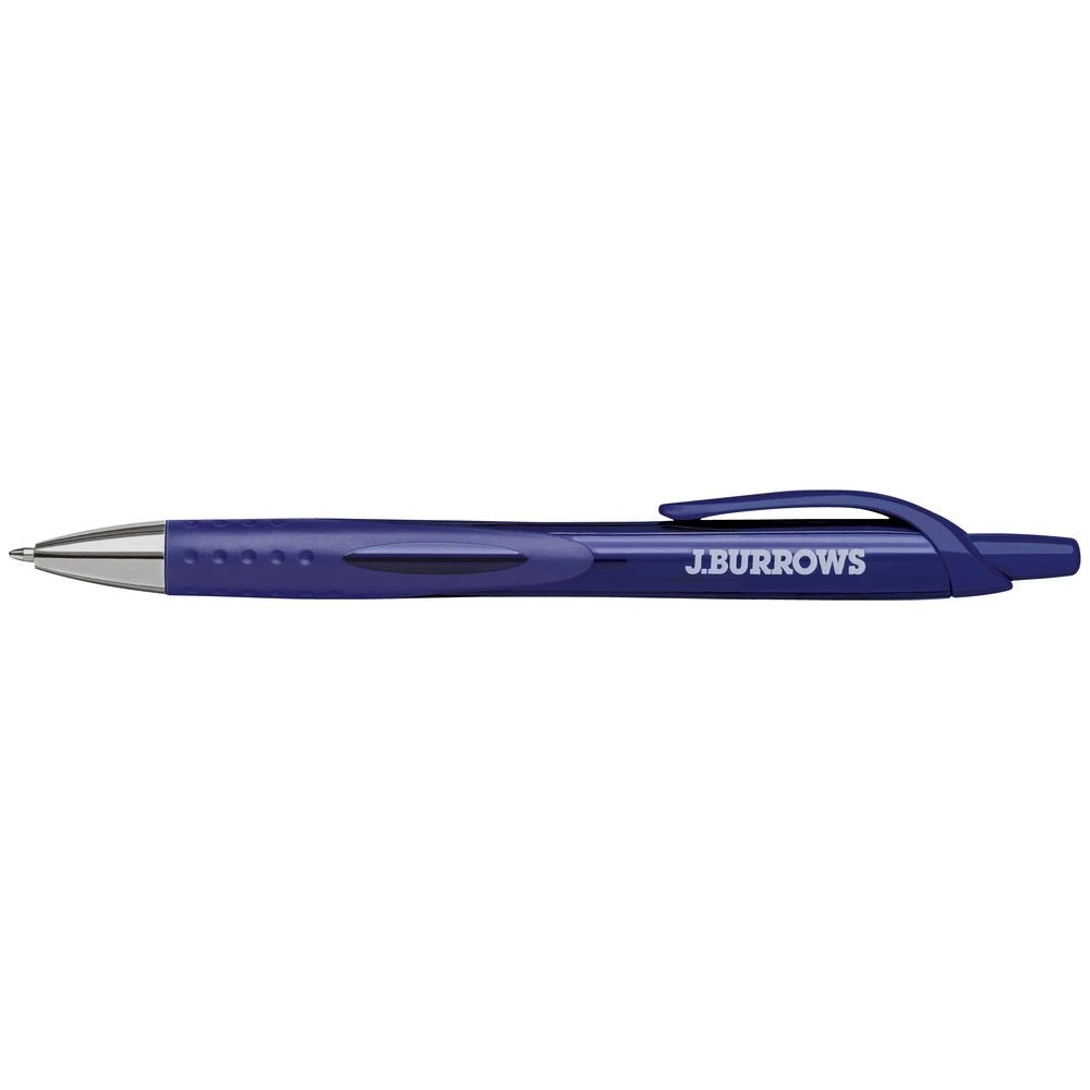 3 J.Burrows Retractable Ballpoint Pens Blue 12 Pack, 3 of 5