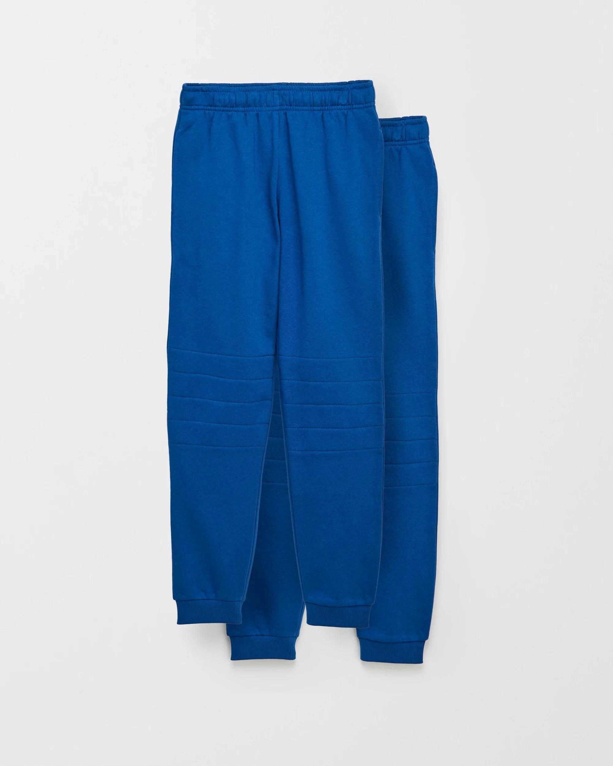1 Target Kids Australian Cotton 2 Pack School Double Knee Trackpant ROYAL BLUE, 1 of 3