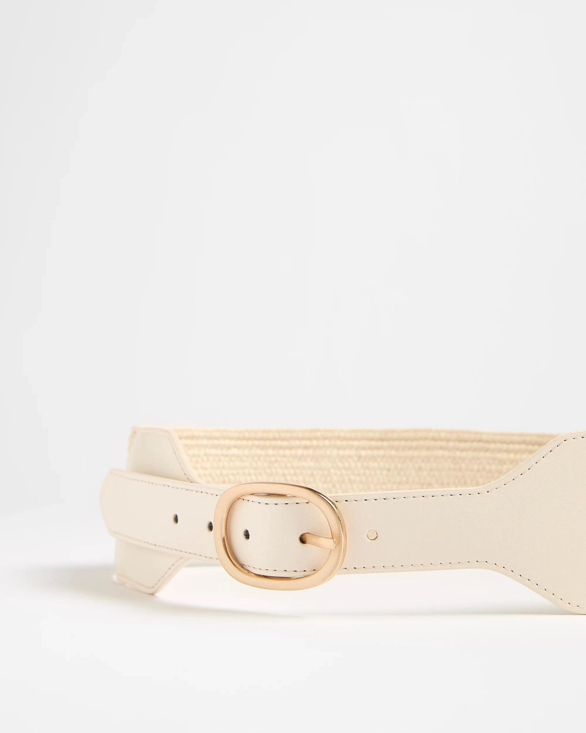 2 Target Summer Buckle Stretch Belt CREAM, 2 of 2
