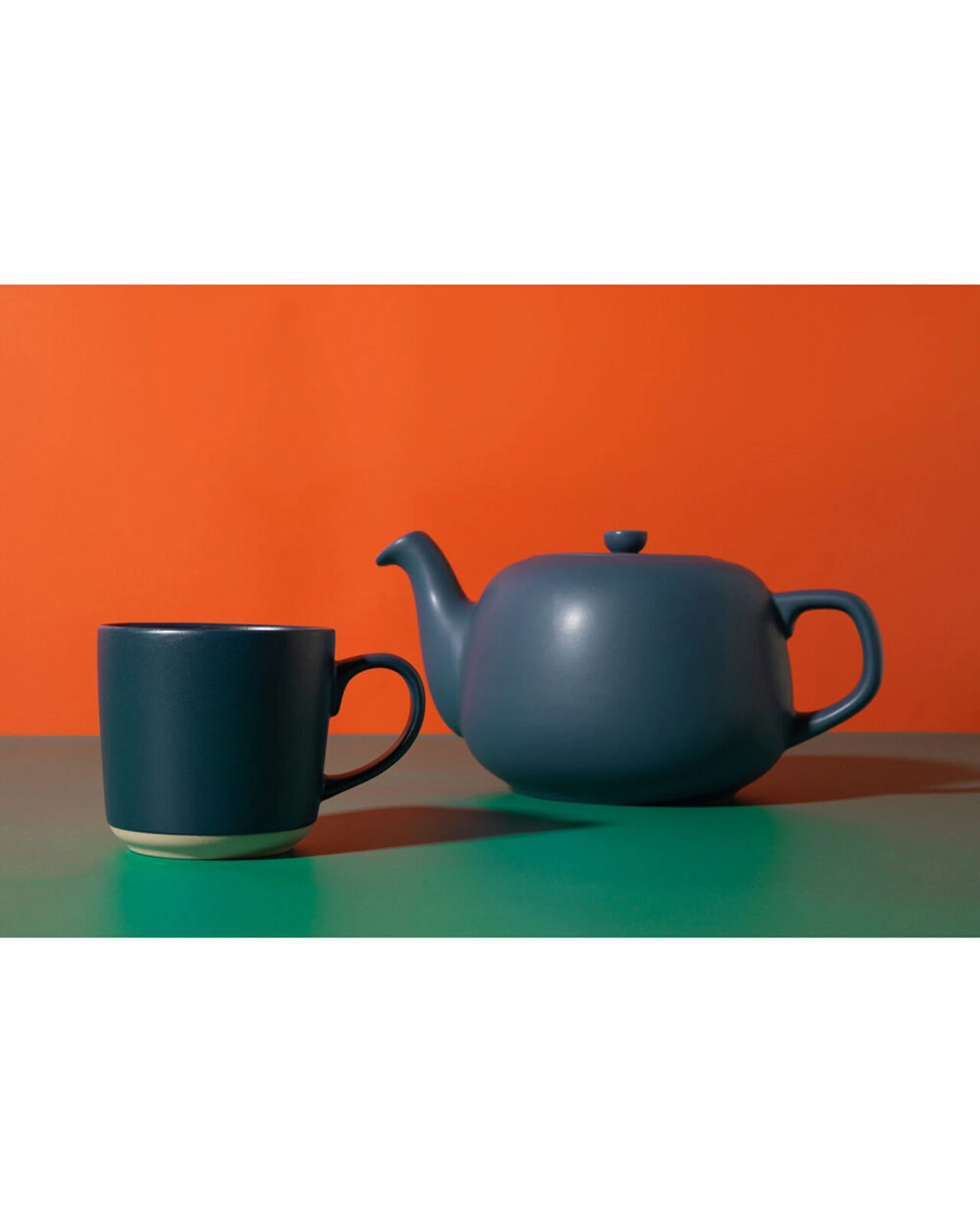 6 La Cafetiere 2PK Stoneware Classic Teapot Kettle 1.2L - Blue, 6 of 7