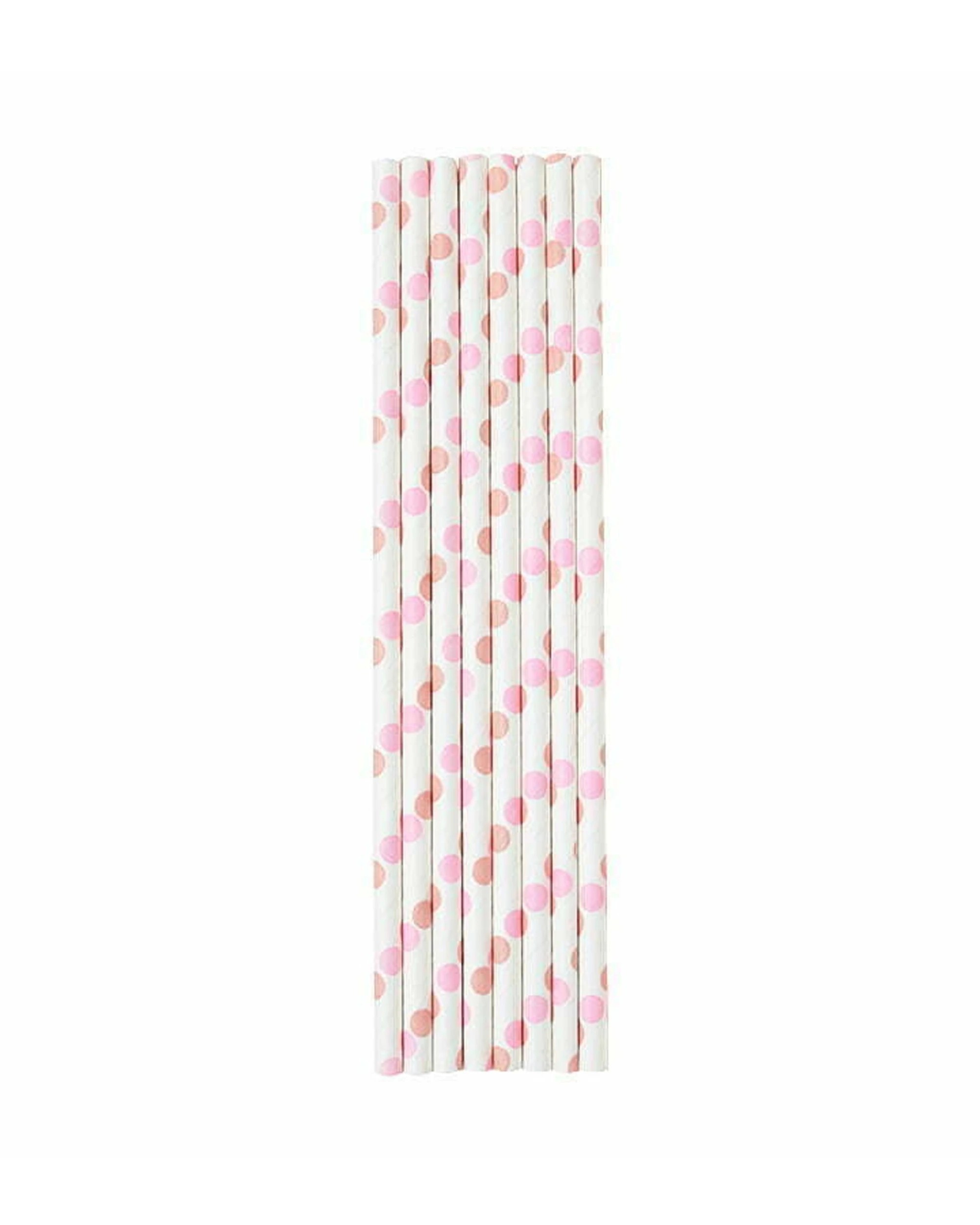 1 Party Maker 8pc Baby Straws Decorative Supplies - Pink, 1 of 1