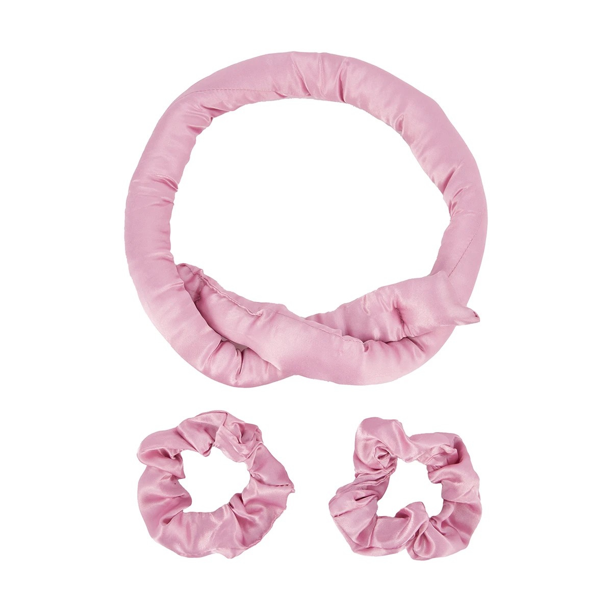 3 OXX Haircare 3 Piece Heatless Curling Headband Set - Pink, 3 of 8