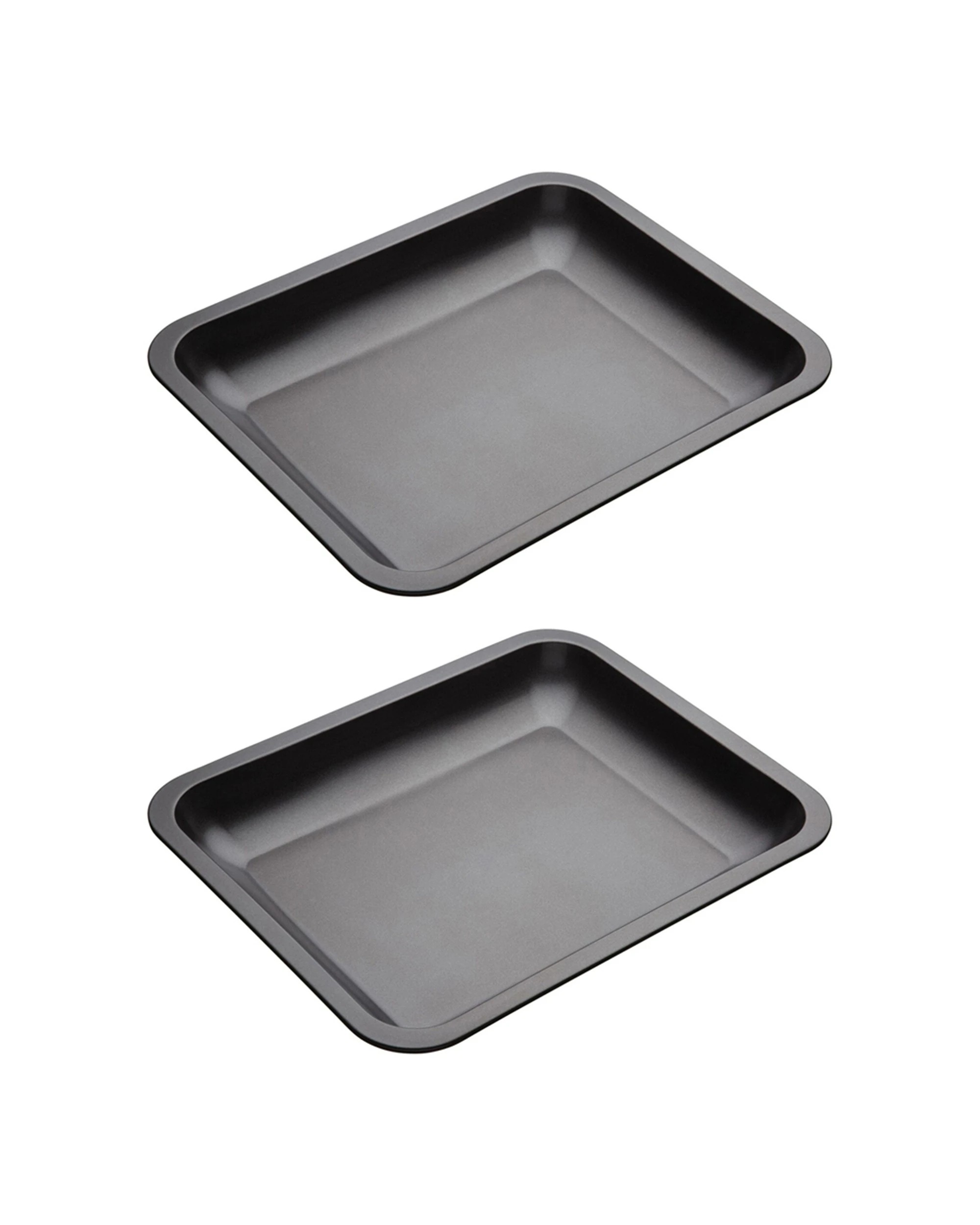 1 MasterCraft 2x 39x31cm Heavy Base Non-Stick Roasting Pan - Black, 1 of 3