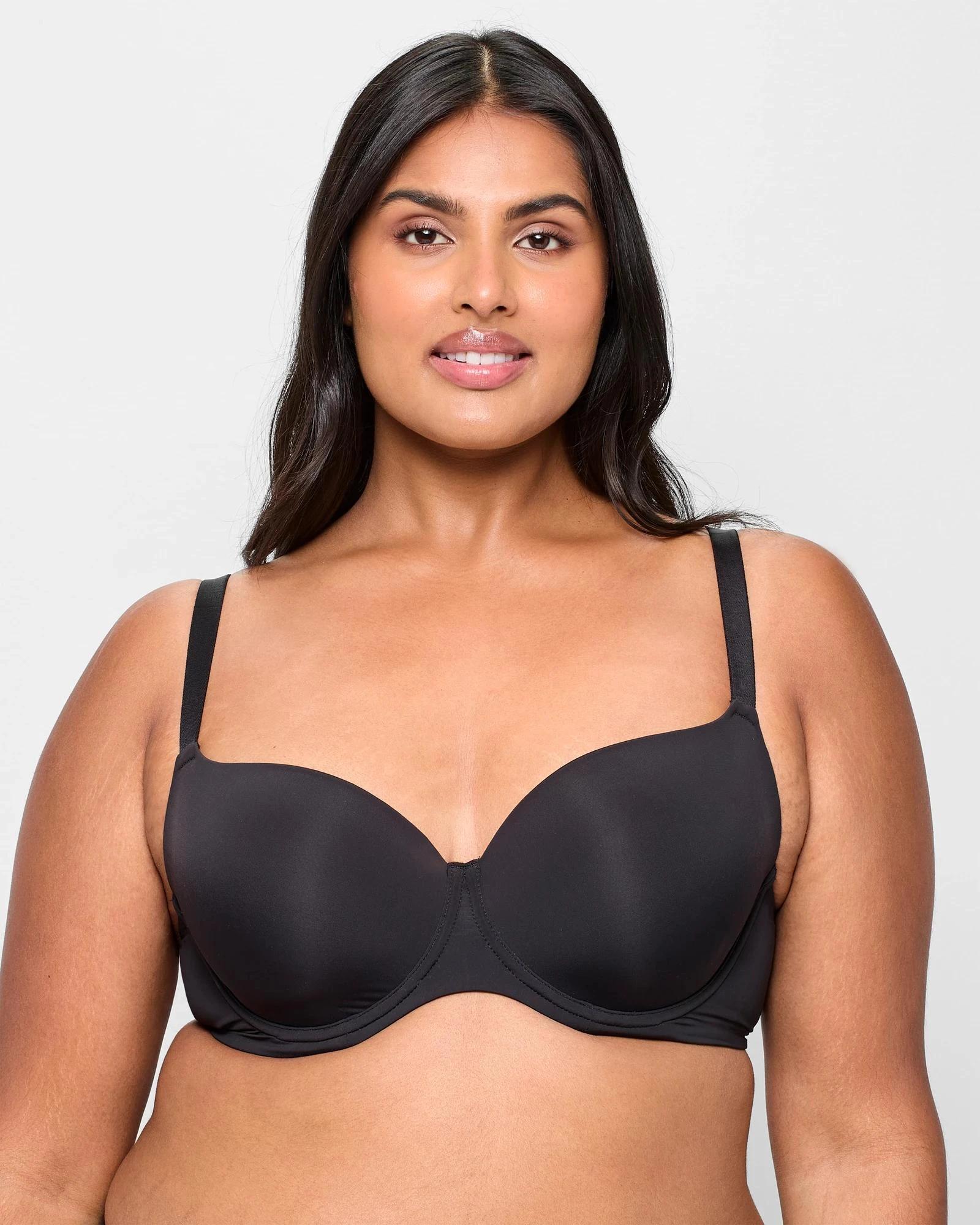 1 Target Plus Size T-Shirt Bra - Mila BLACK, 1 of 2