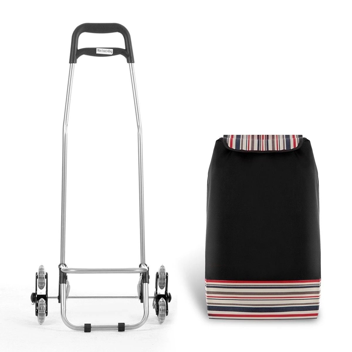 4 AUSWAY Shopping Trolley Foldable Cart Multi Terrain Aluminium Dolly Grocery Waterproof, 4 of 10