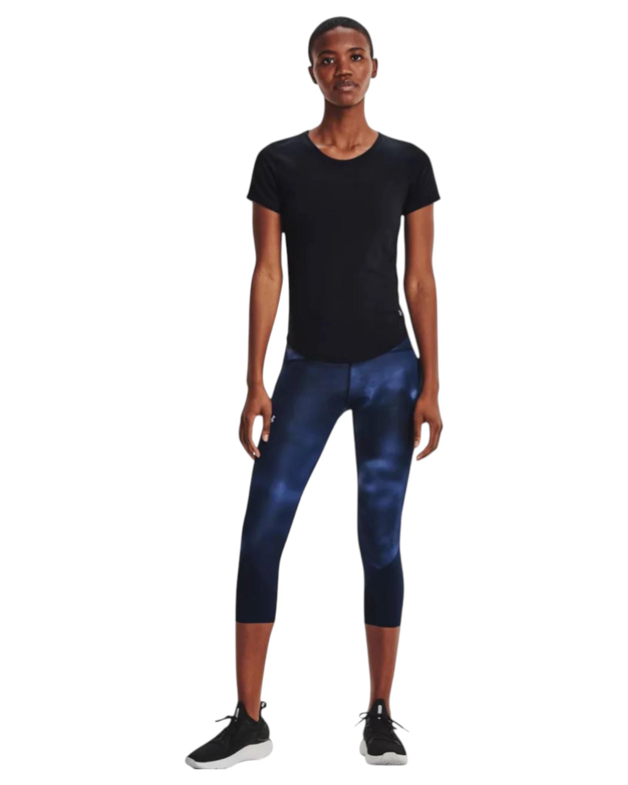 3 Under Armour Womens Streaker Black Reflective Short Sleeve Athletic Shirt BLACK, 3 of 3