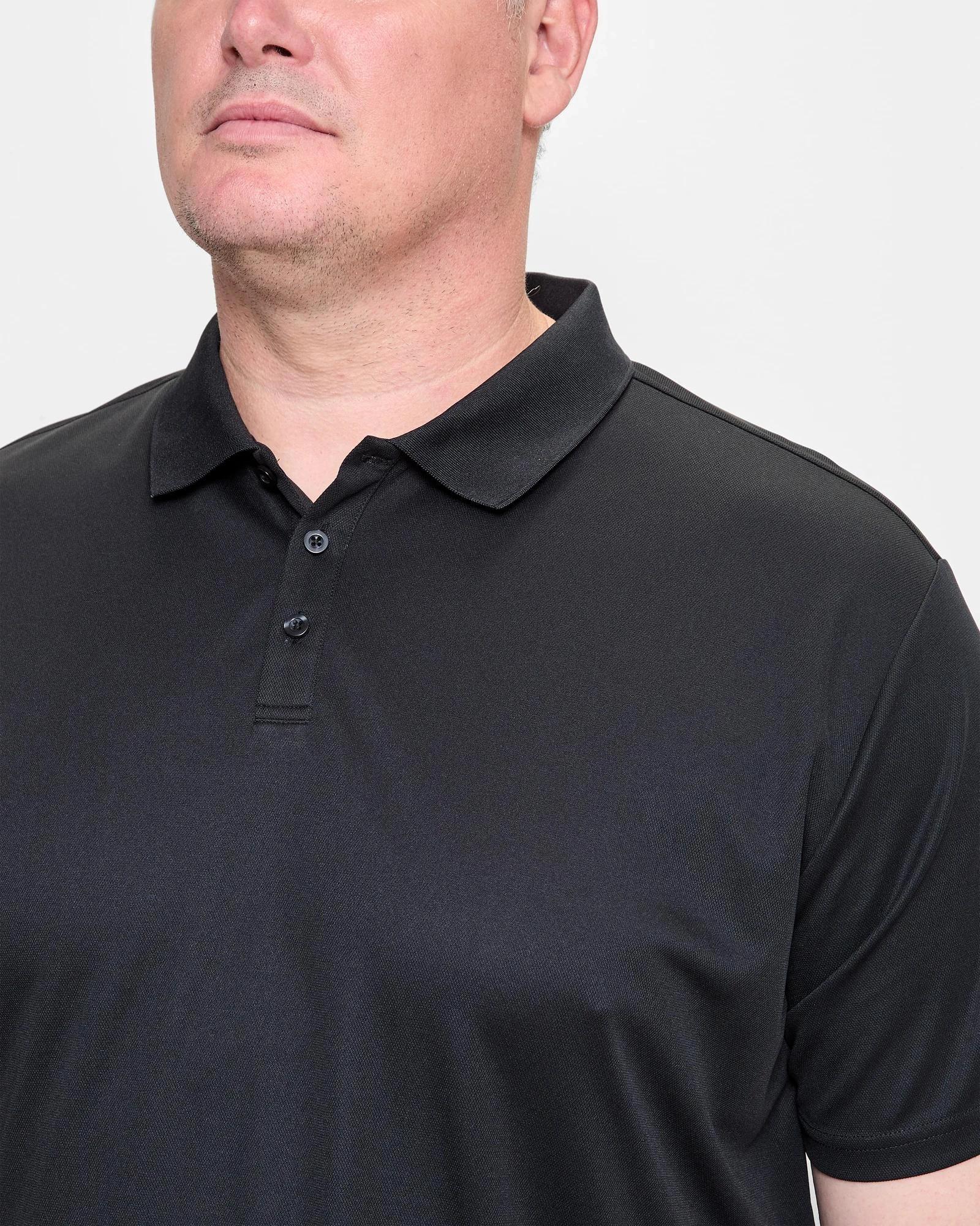 3 Target Plus Size Active Polo Top BLACK, 3 of 4