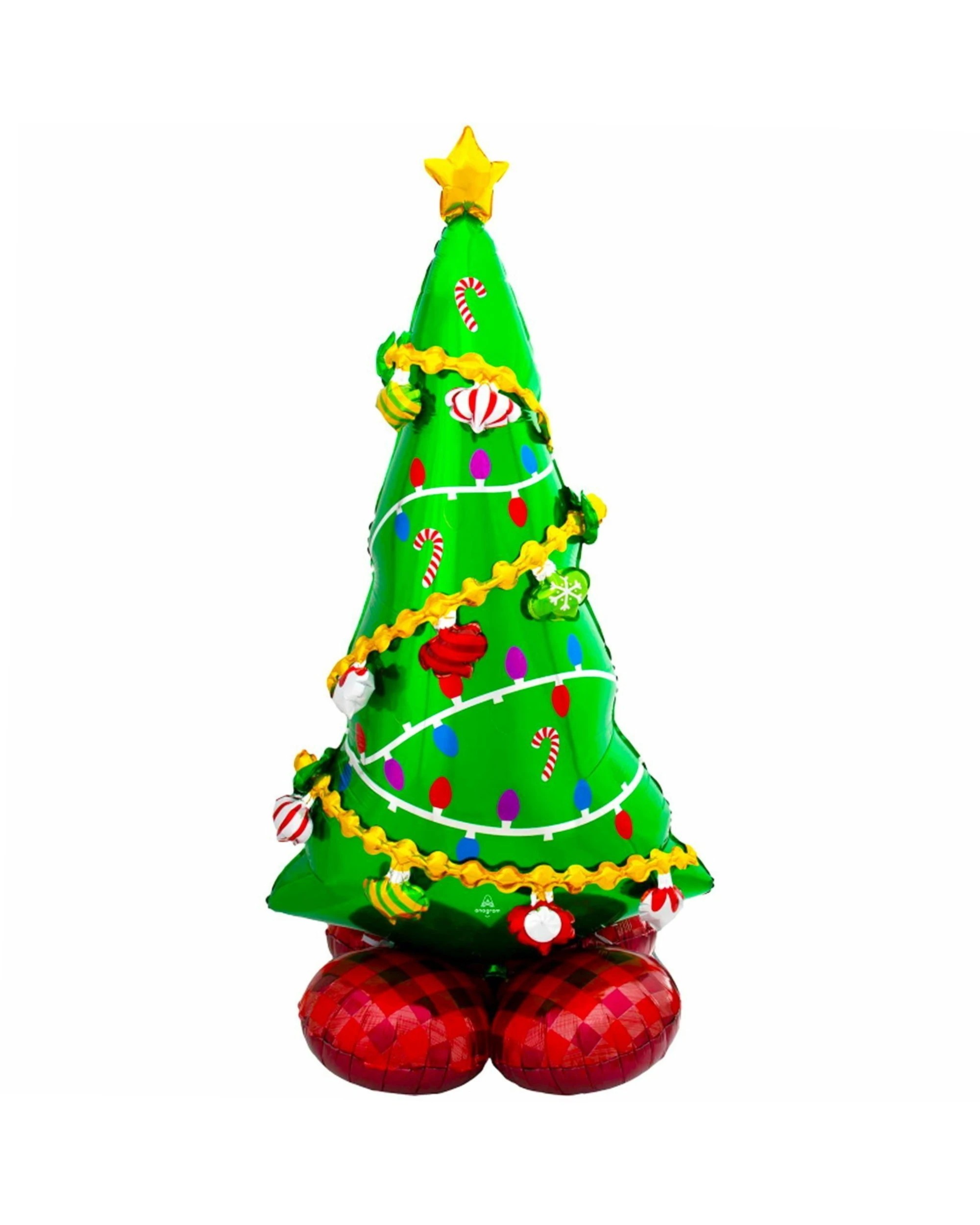 1 Anagram AirLoonz Christmas Tree Air Fill Balloon 149cm - Multi, 1 of 1