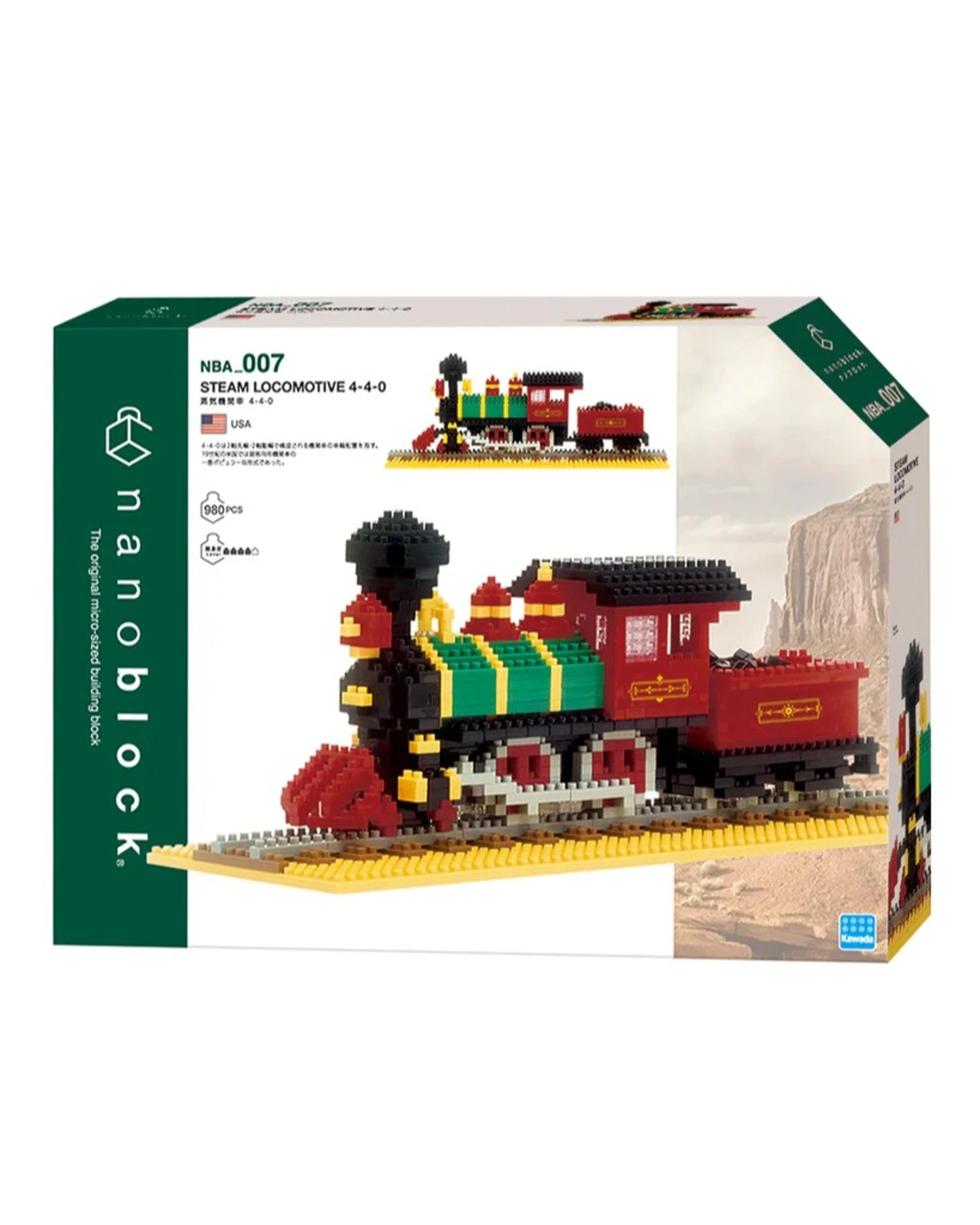 6 Nanoblock Steam Locomotive 4-4-0, 6 of 6