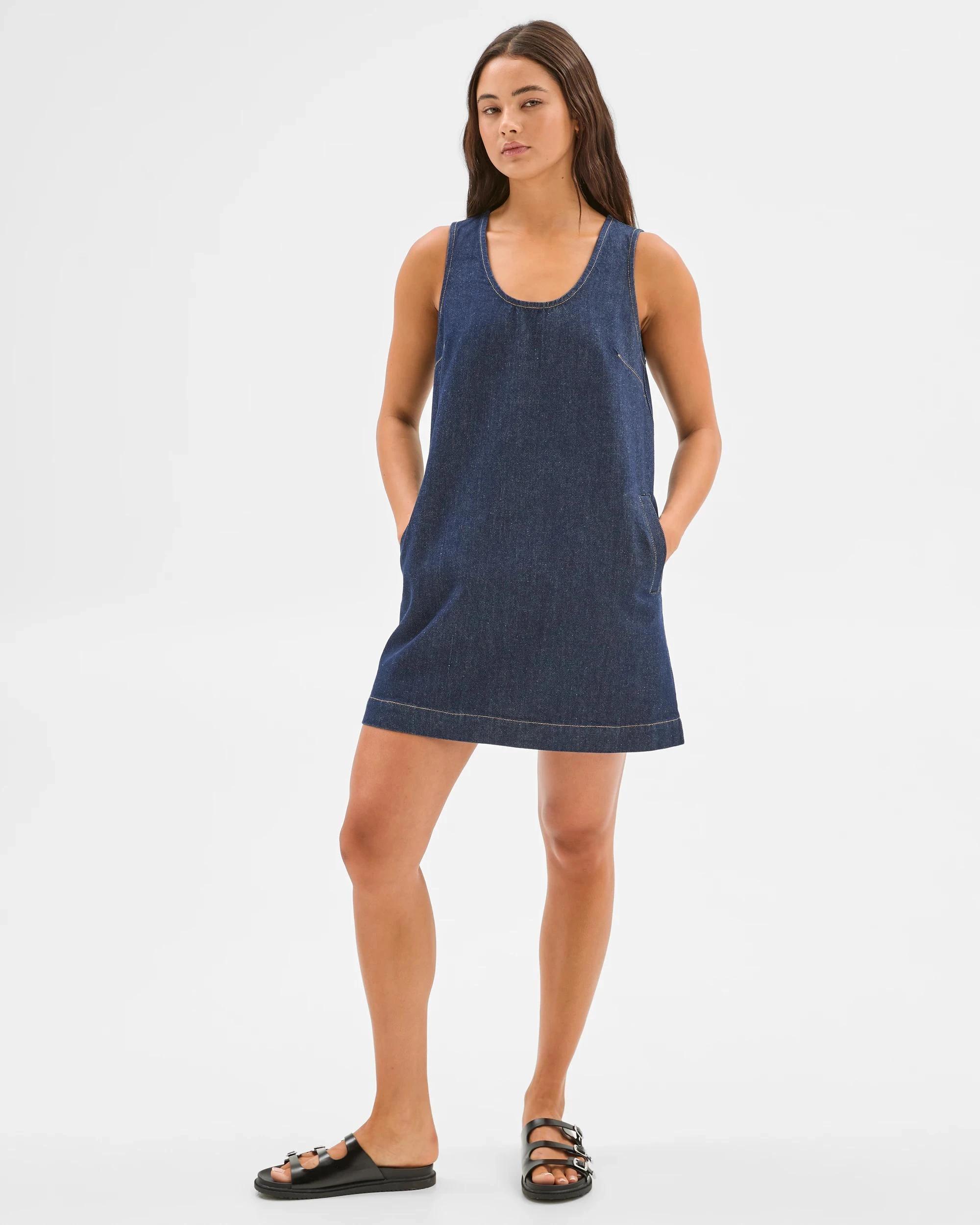 1 Denim Shift Dress - Lily Loves INDIGO, 1 of 7