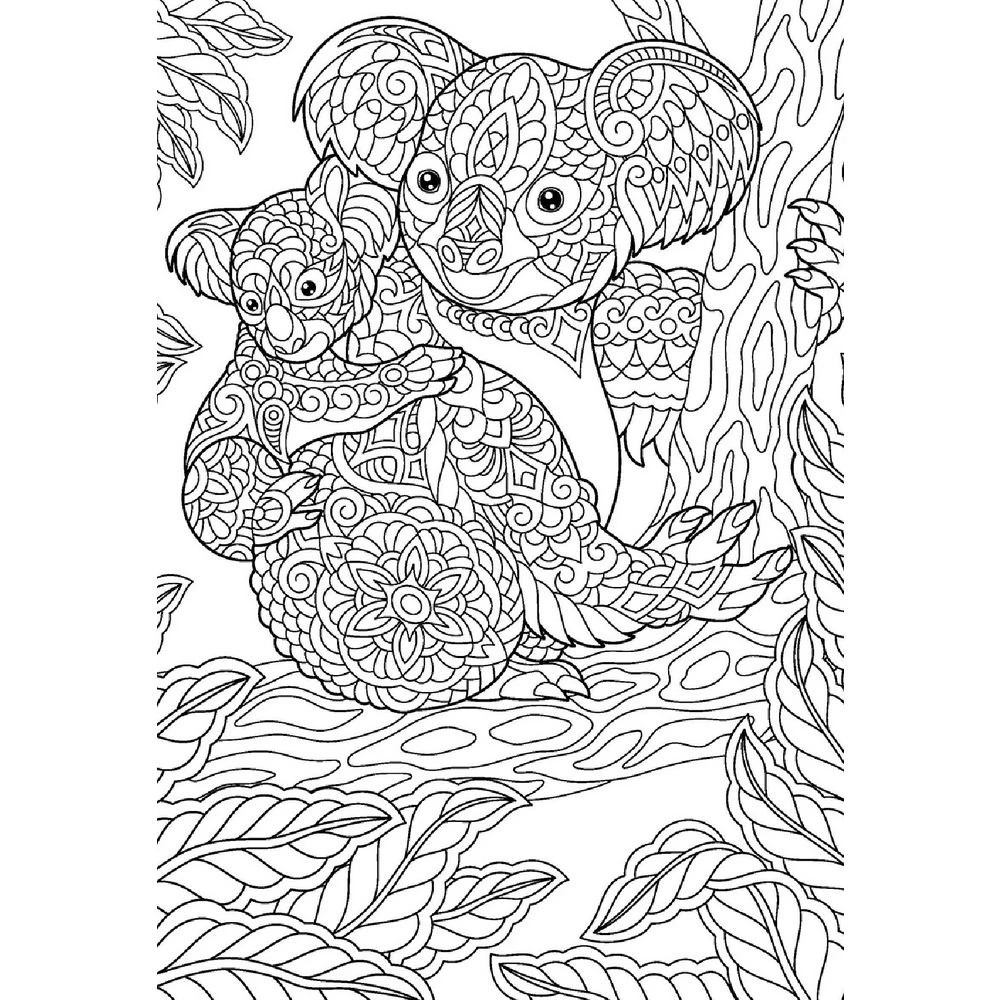 2 Colour-Your-Own Wall Art Colouring Book Amazing Animals, 2 of 3