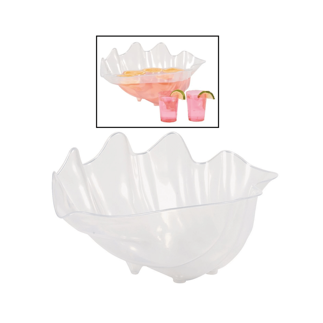 1 Fun Express Plastic Sea Shell Punch Bowl, 1 of 1