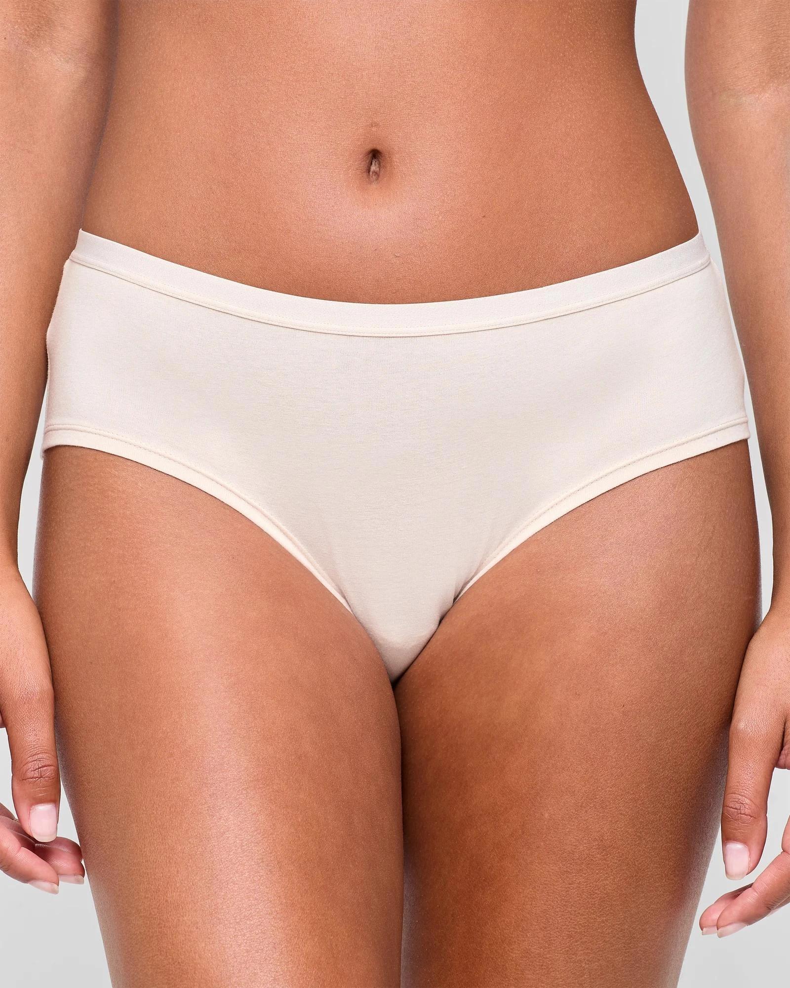 2 Lily Loves Australian Cotton 3 Pack Boyleg Briefs GREY MARLE/WHITE/NUDE, 2 of 4