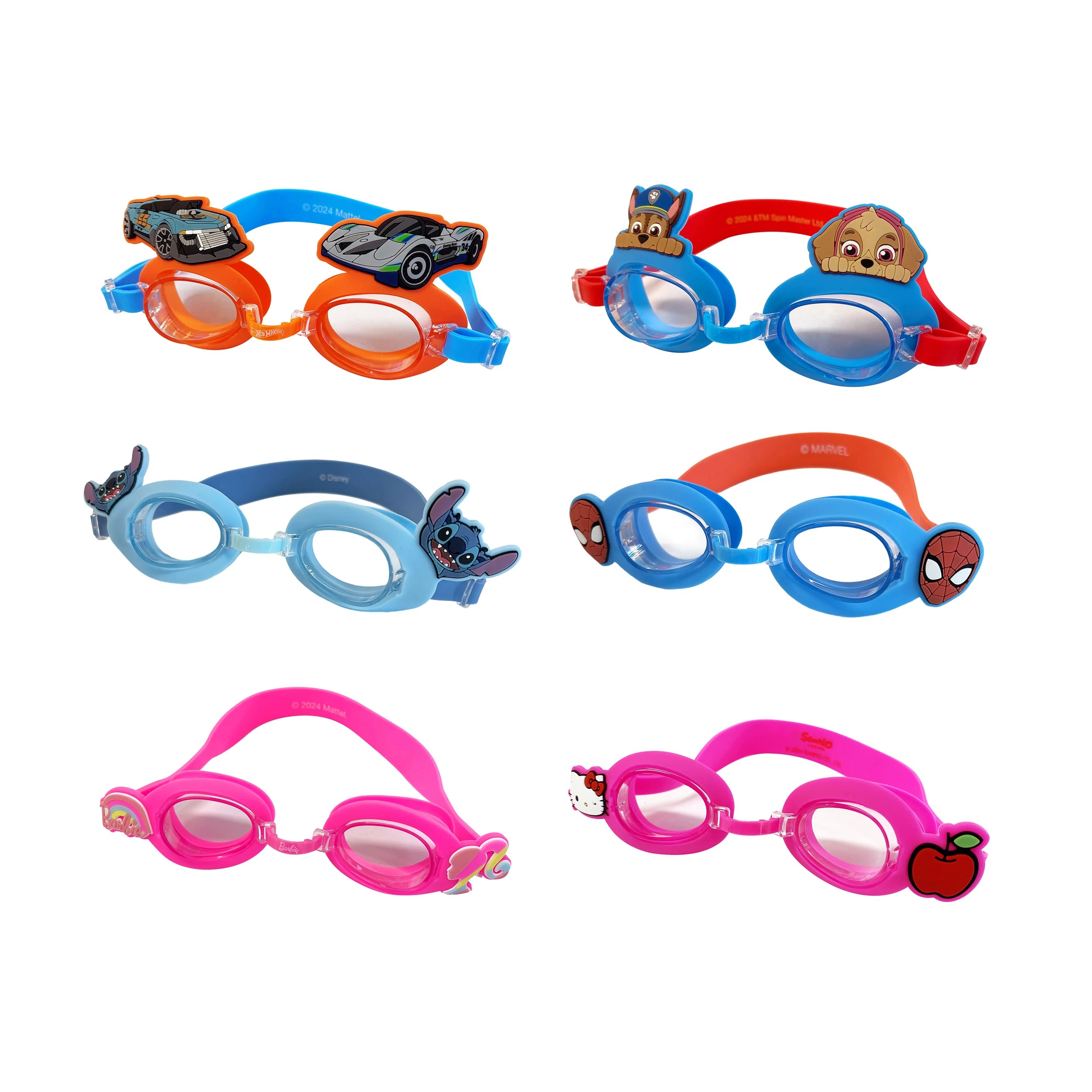 2 Kids License Swim Goggles - Assorted, 2 of 8