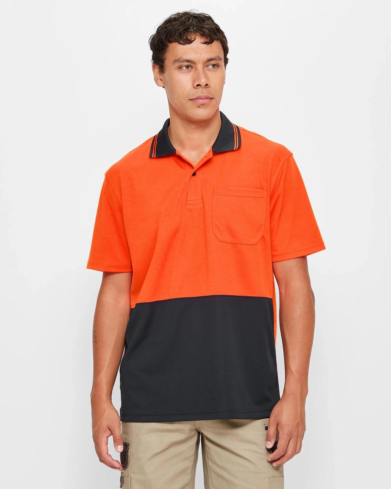 1 Graphite Hi-Visibility Polo Shirt ORANGE, 1 of 5