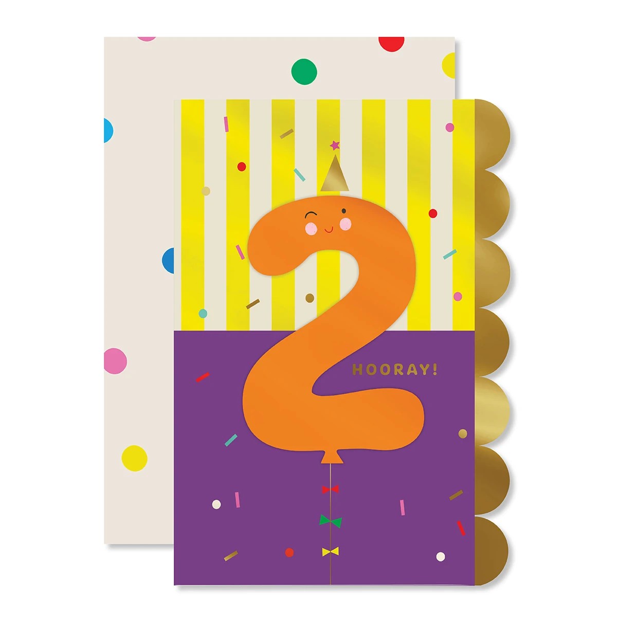 1 Hallmark 2nd Birthday Card - Balloon, 1 of 3