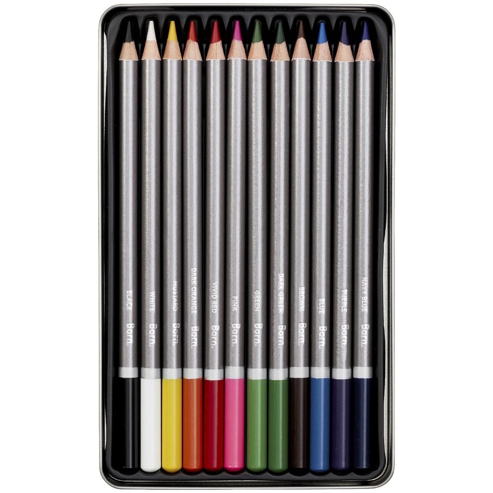3 Born Coloured Pencils 12 Pack, 3 of 6
