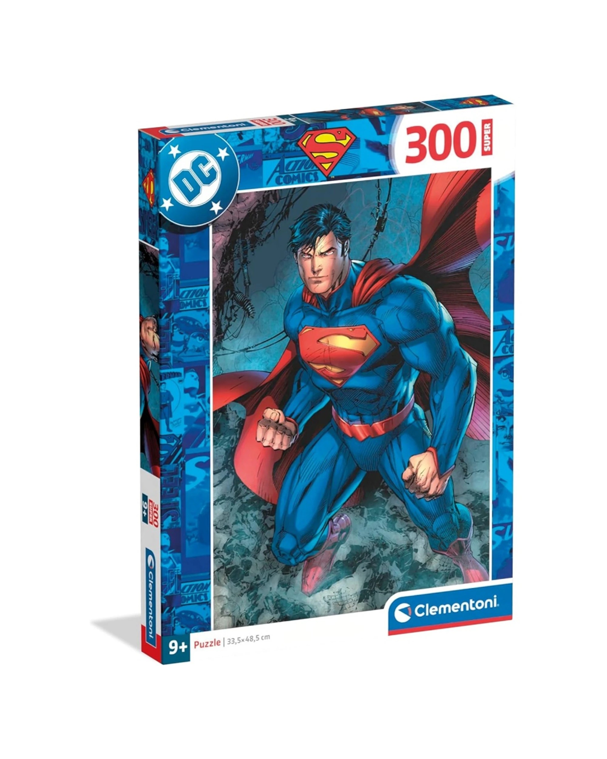 1 Clementoni 300pc Superman Jigsaw Puzzle Set Kids Superhero Theme Puzzle Set - Multi, 1 of 1