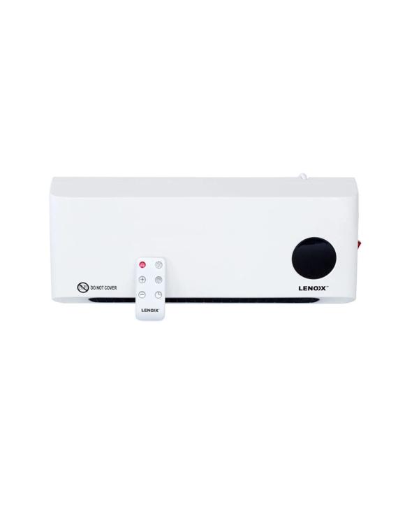 Lenoxx Wall-Mounted Heater & Fan with Remote Control