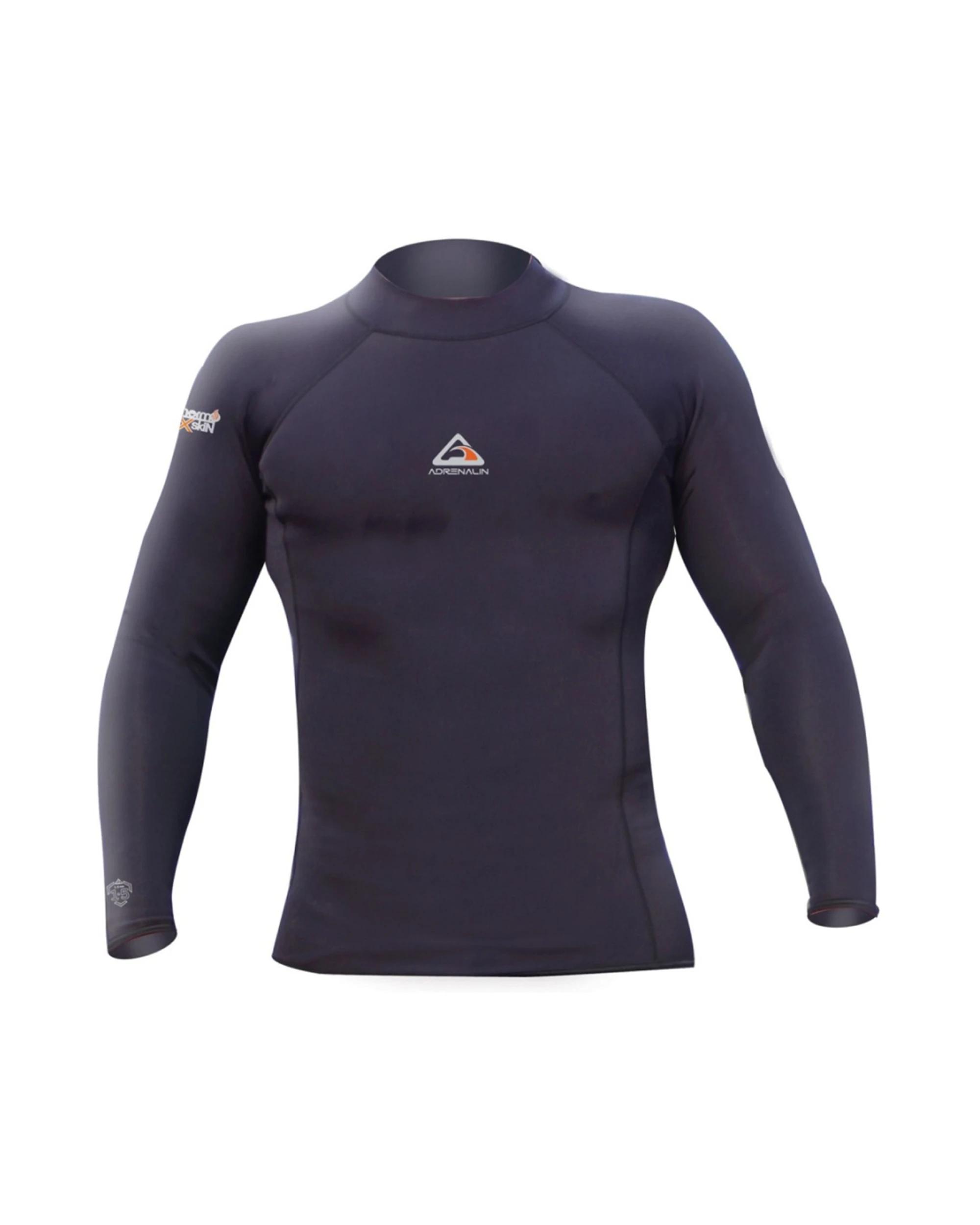 3 Adrenalin Warmest Neoprene Junior Kids Surf/Swim/Snorkel Rash Guard - 10 - Black BLACK, 3 of 3