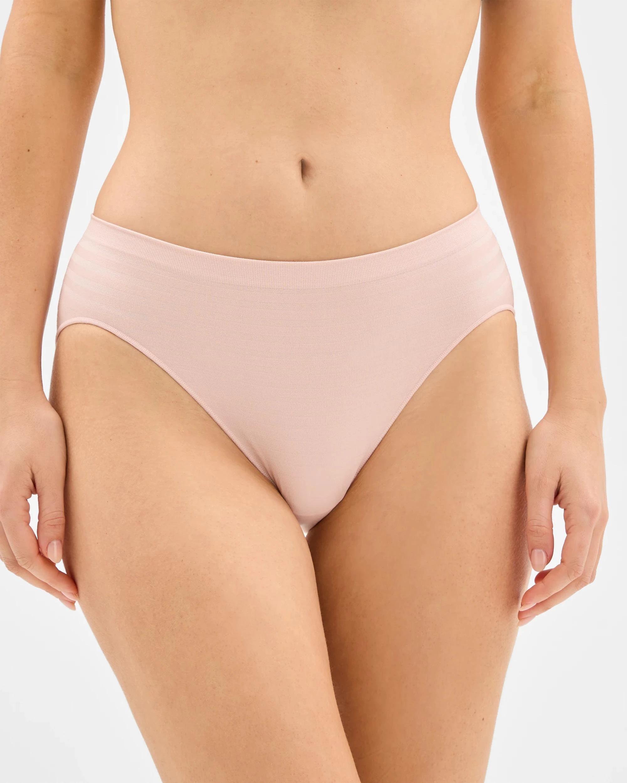 2 Target Womens Seamfree Matte and Shine Bikini Briefs 2 Pack POTPOURRI, 2 of 4