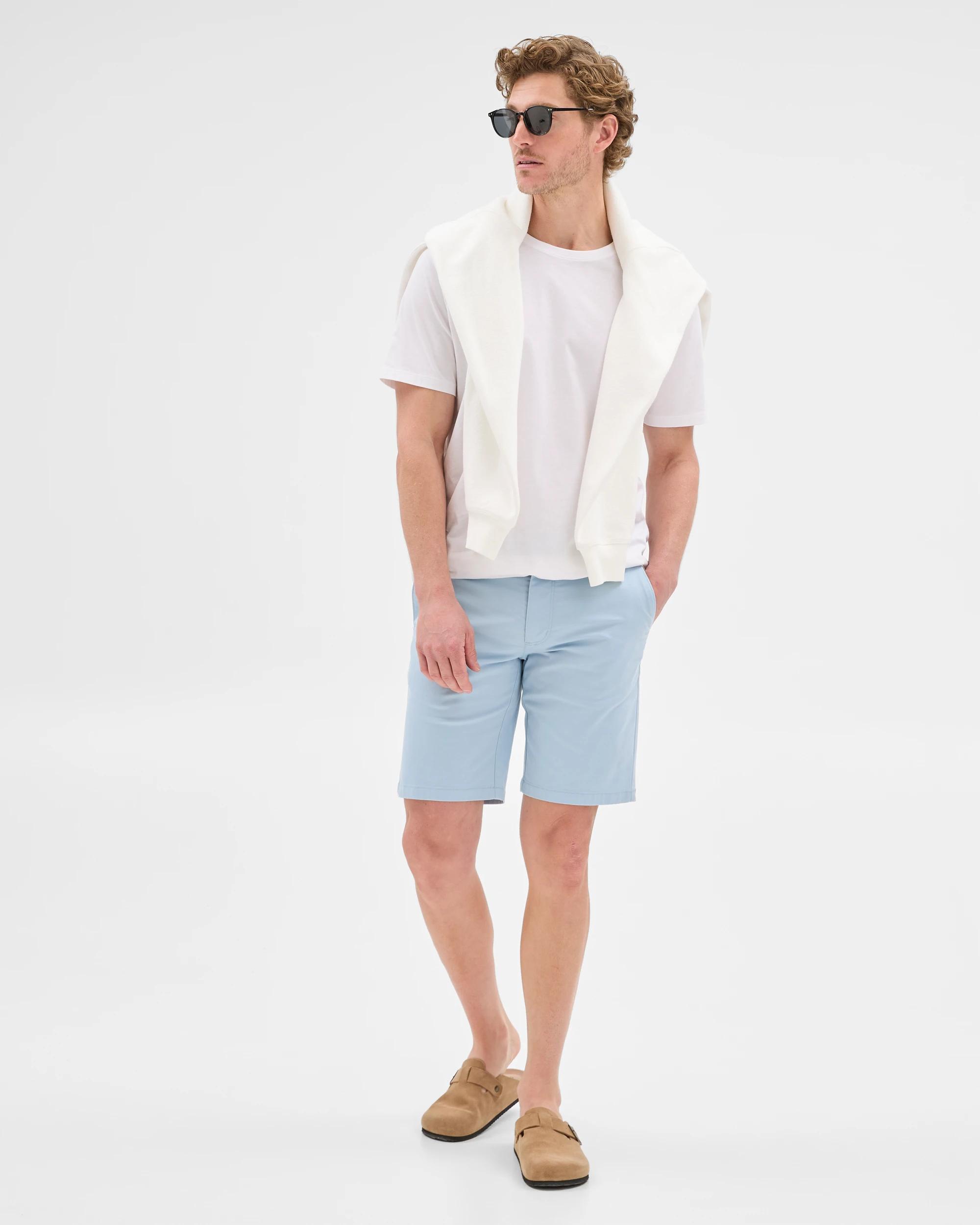 2 Target Australian Cotton Regular Stretch Chino Shorts BLUE FOG, 2 of 8