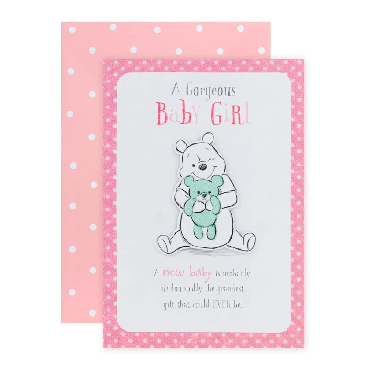 1 Connections from Hallmark Disney Baby Card for Girl - Winnie The Pooh, 1 of 3